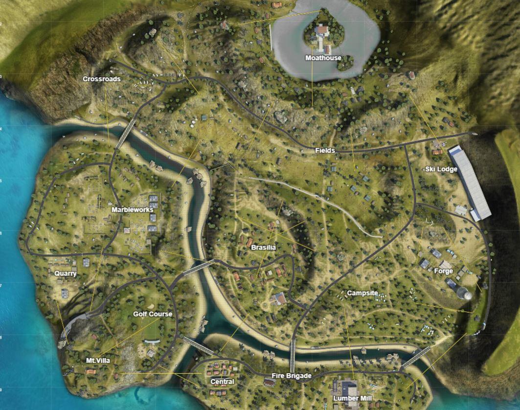 real life free fire map