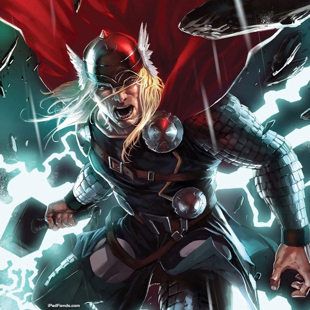 Thor iPad wallpaper. Thor from Marvel Comics on your iPad