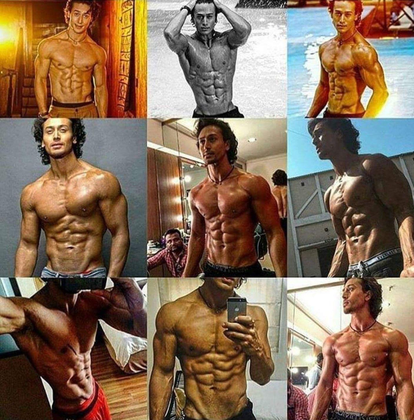 Body Building Gym actor Bollywood Tiger Shroff in 2019