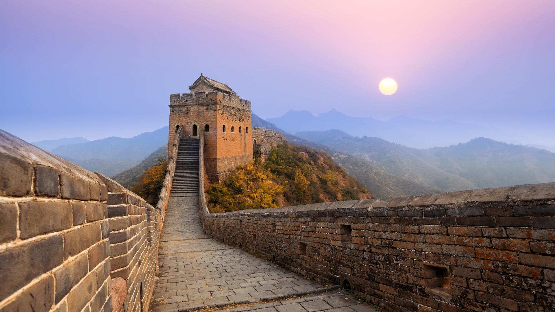 Sunrise View Great Wall of China Wallpaper