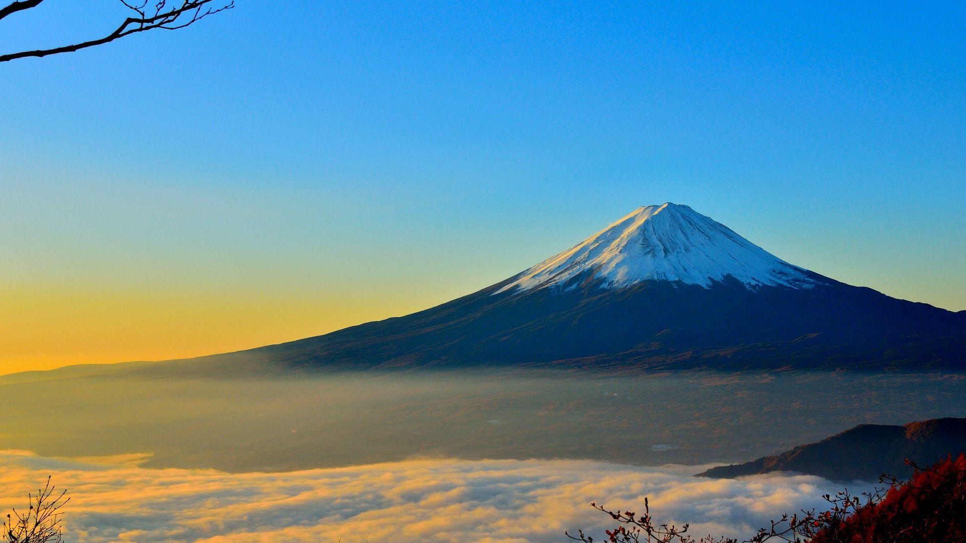 Mountain Fuji Sunrise View Wallpaper