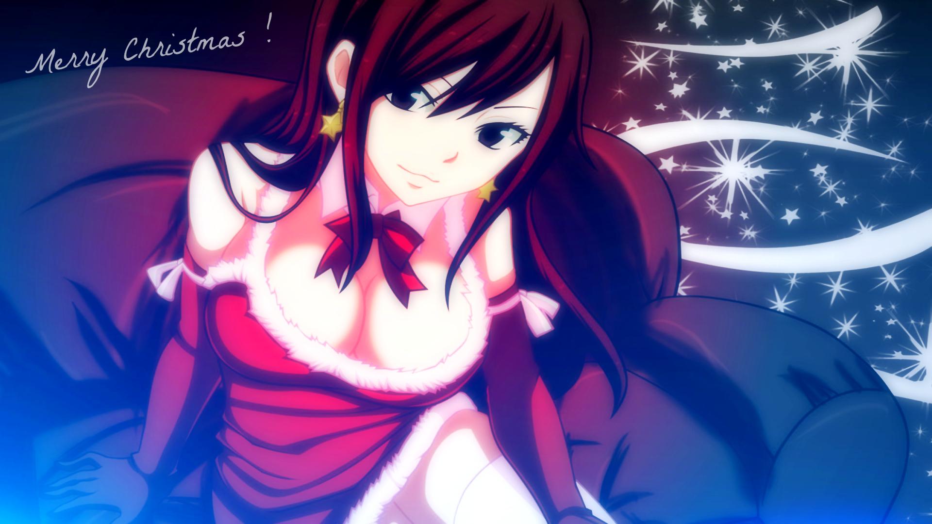 Erza Wish You A Merry Christmas HD Wallpaper. Background