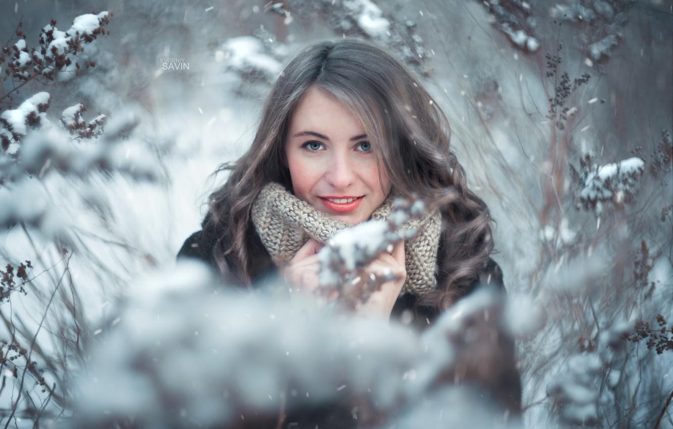 Wallpaper winter, girl, snow, girl, winter, snow, Helios