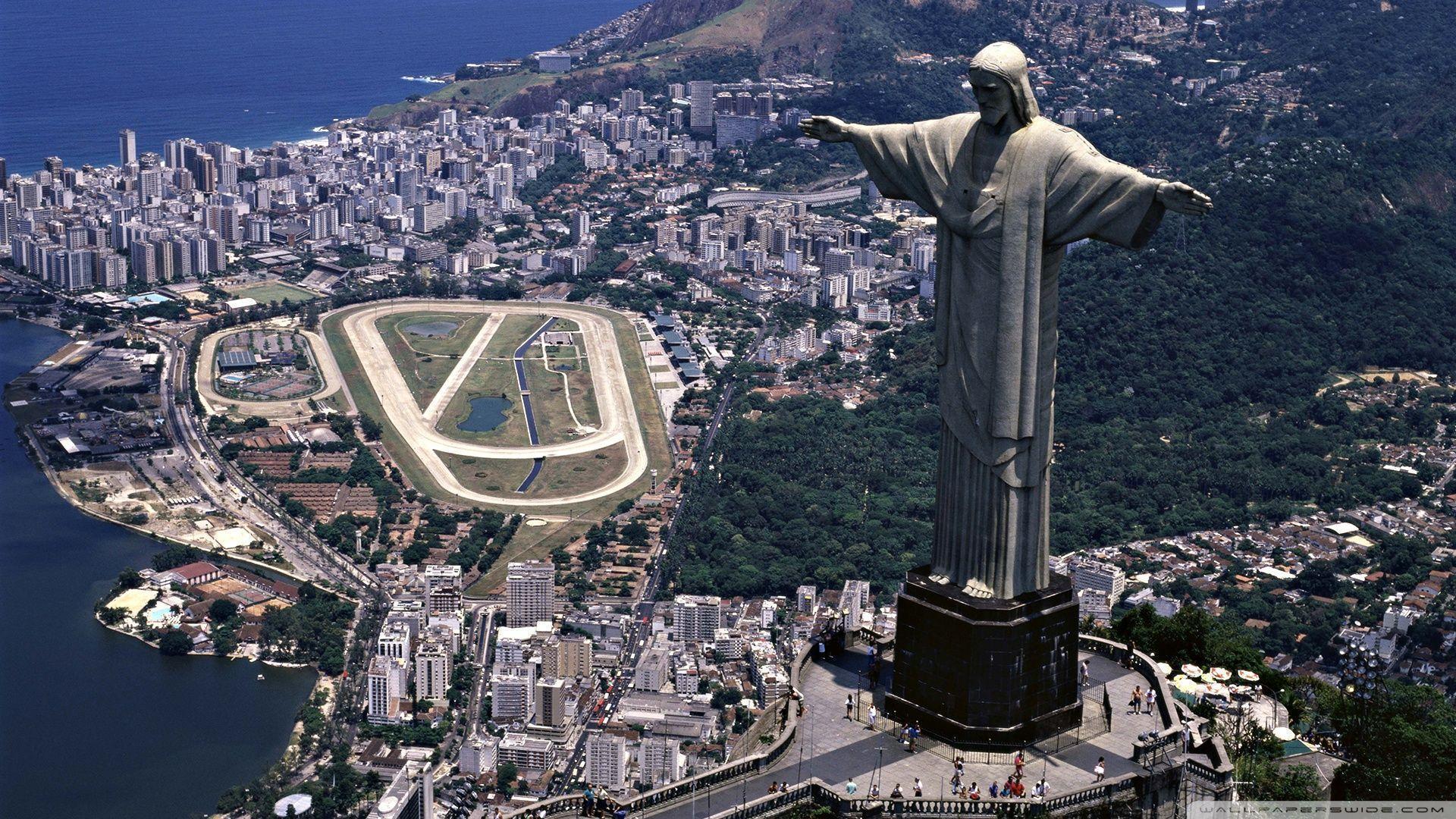 Statue of Christ the Redeemer, Rio de Janeiro, Brazil HD desktop