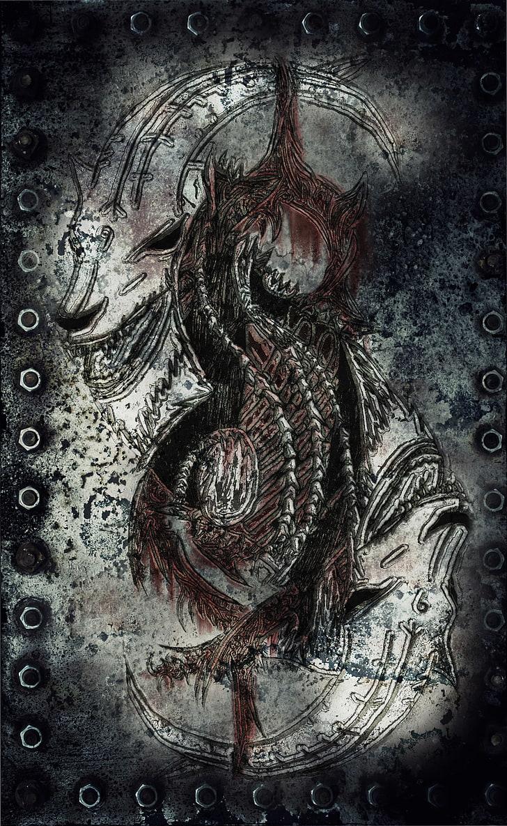 HD wallpaper: metal band, Slipknot, logo, animal, art