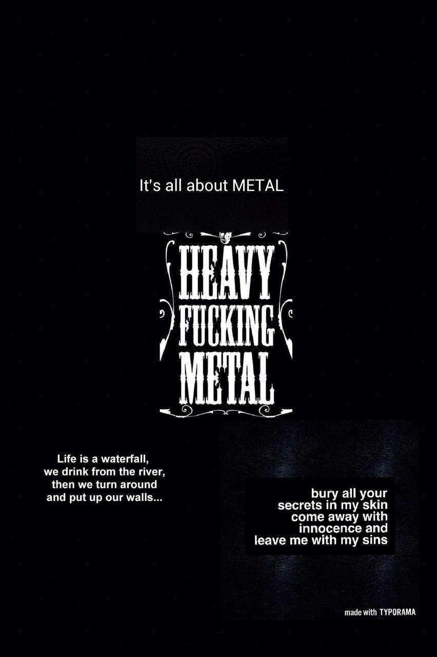 An wallpaper I made with some metal stuff I've seen here