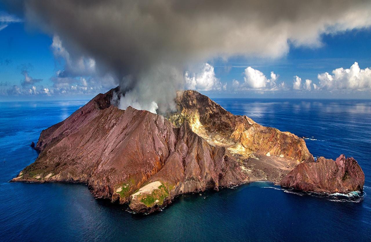Photos New Zealand Volcano White Island Nature Smoke