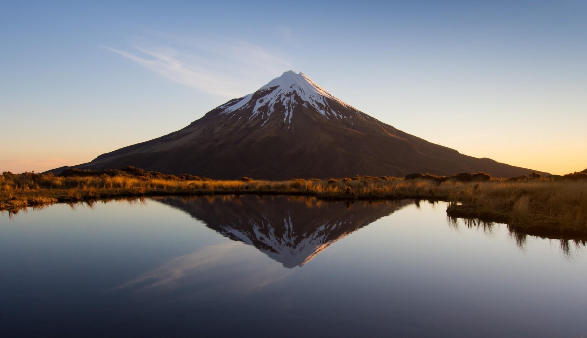 Taranaki volcano in New Zealand