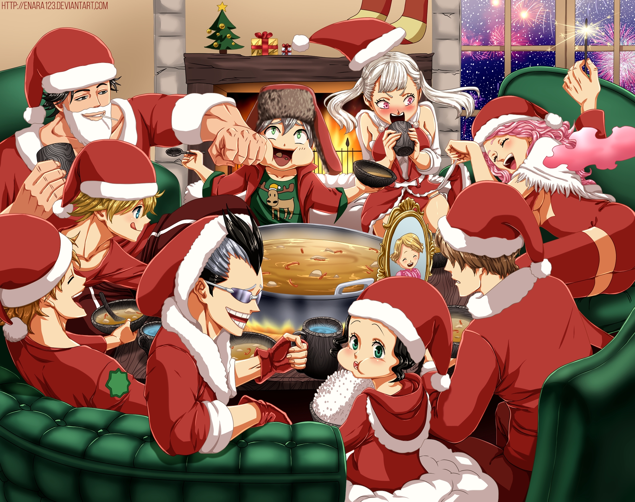 Black Clover Christmas Wallpapers Wallpaper Cave