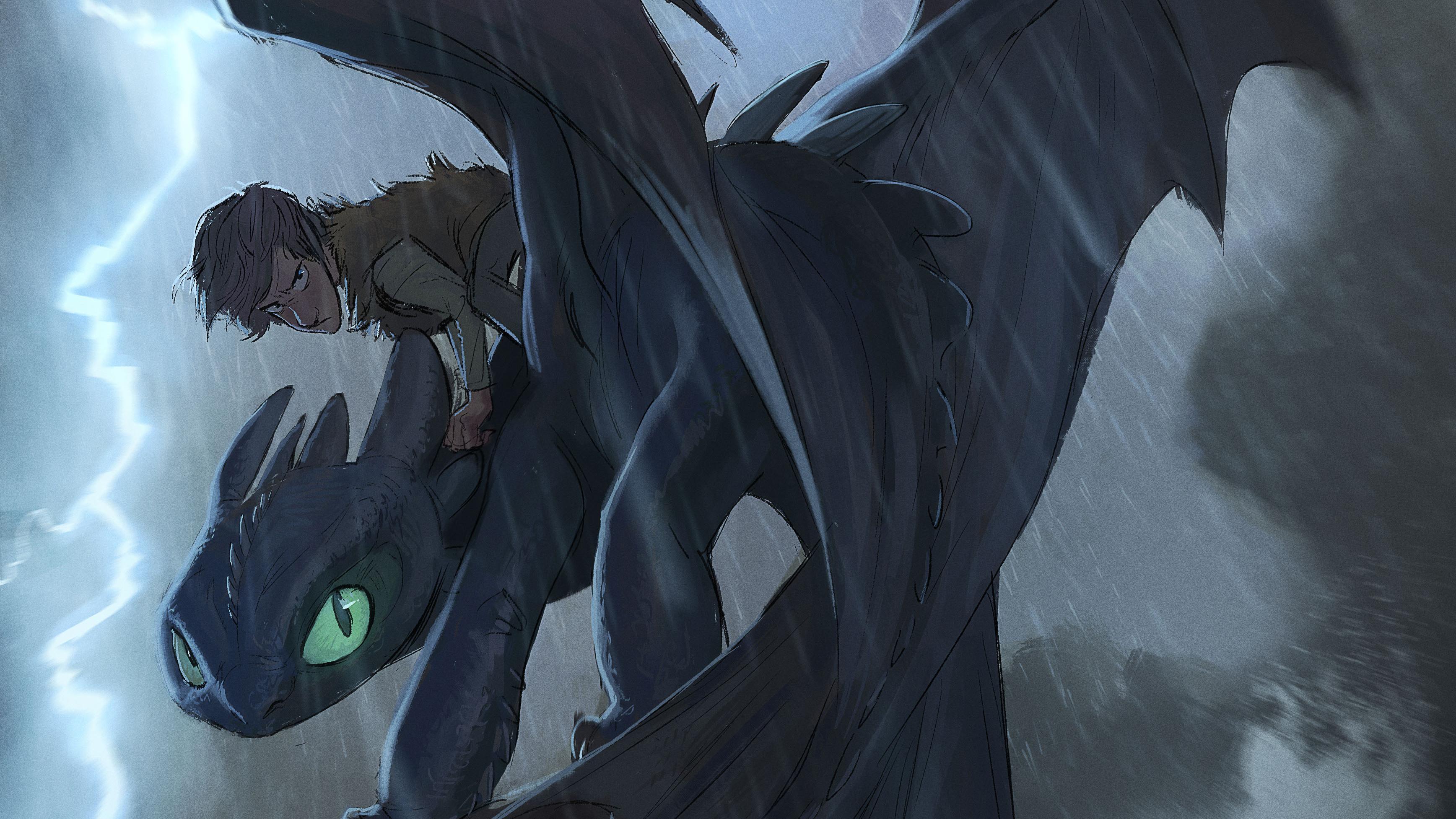 #night fury, #how to train your dragon, #digital art