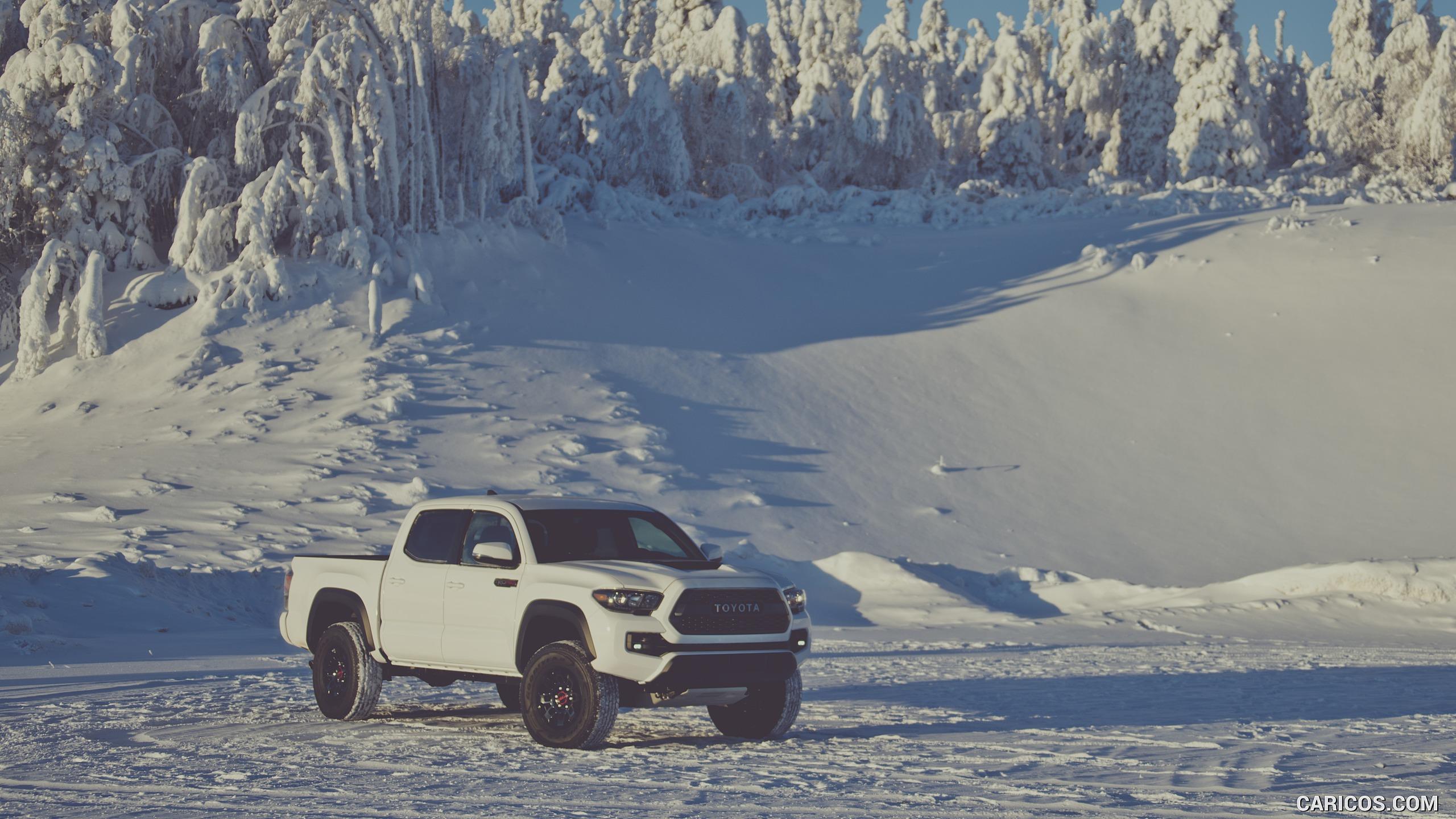 Toyota Tacoma TRD Pro in Snow. HD Wallpaper