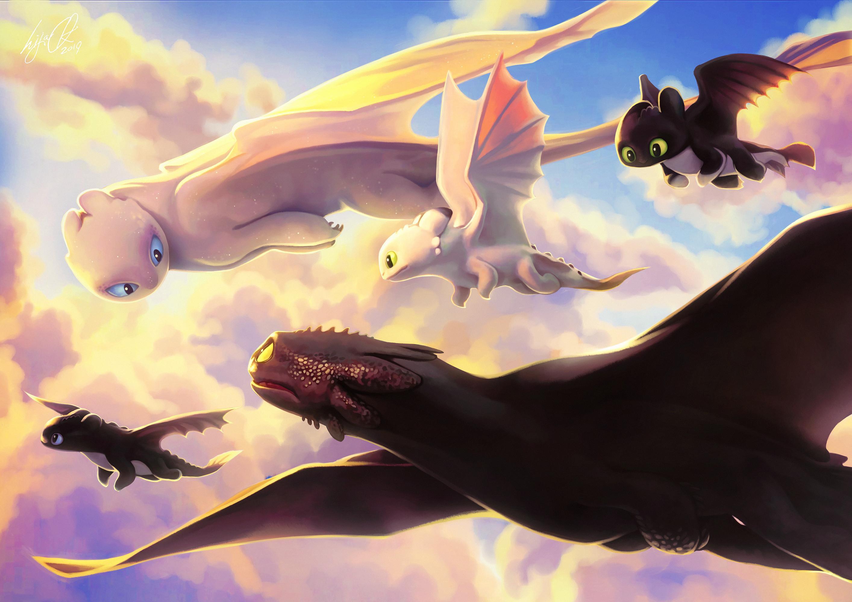 How To Train Your Dragon Night Light Wallpapers Wallpaper Cave