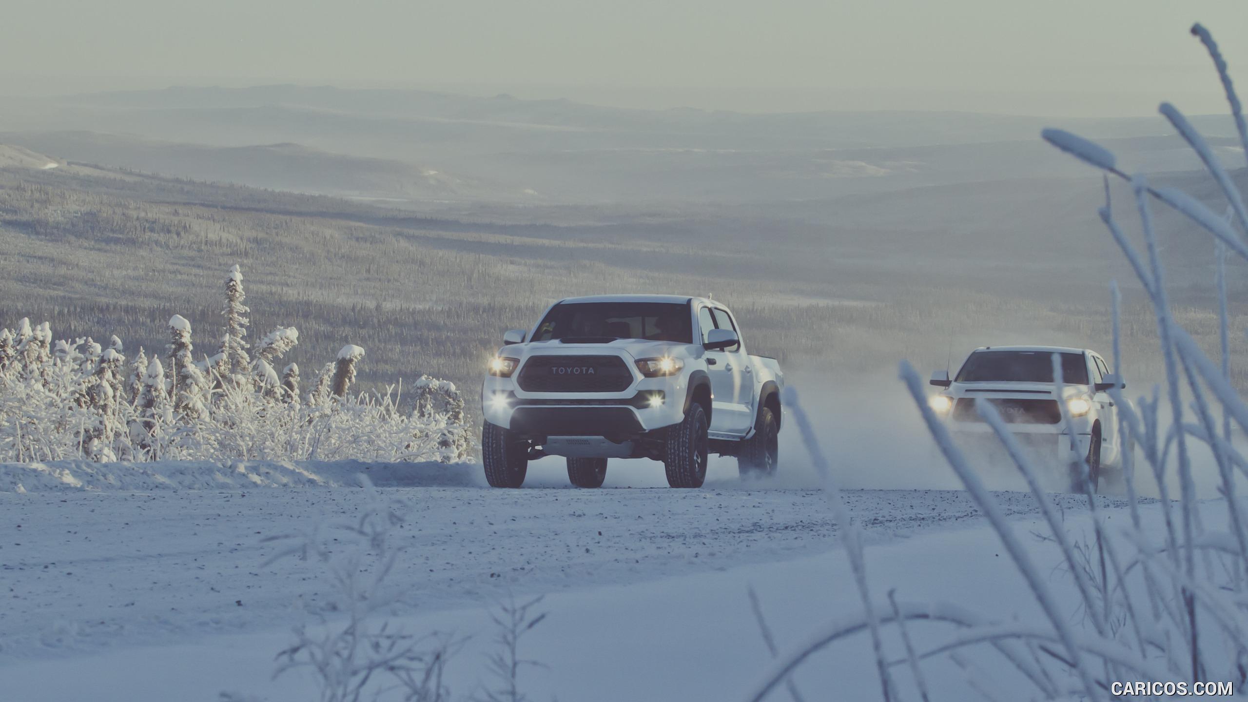 Toyota Tacoma TRD Pro in Snow. HD Wallpaper
