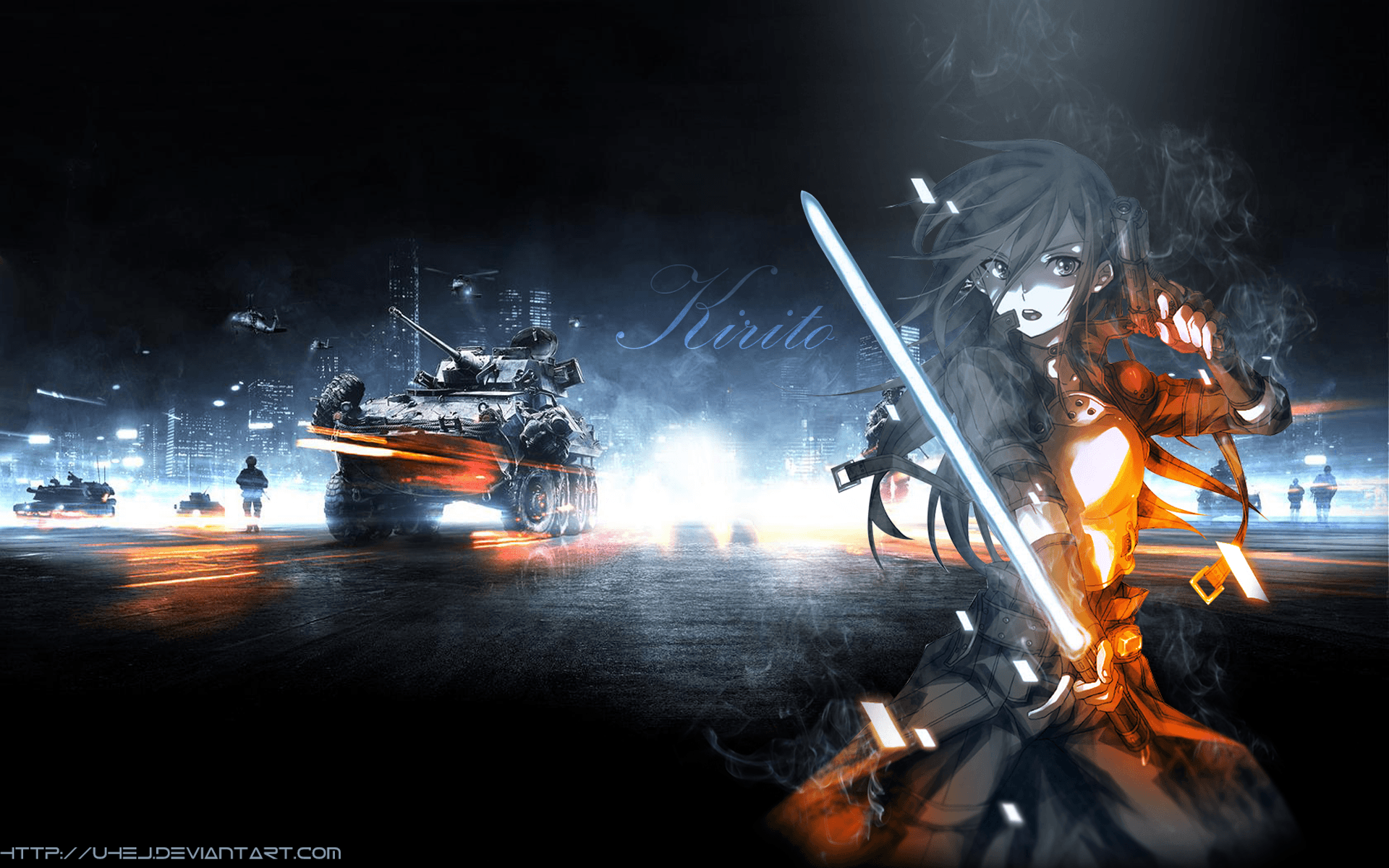 Kirito Gun Gale Online 7s Wallpaper HD