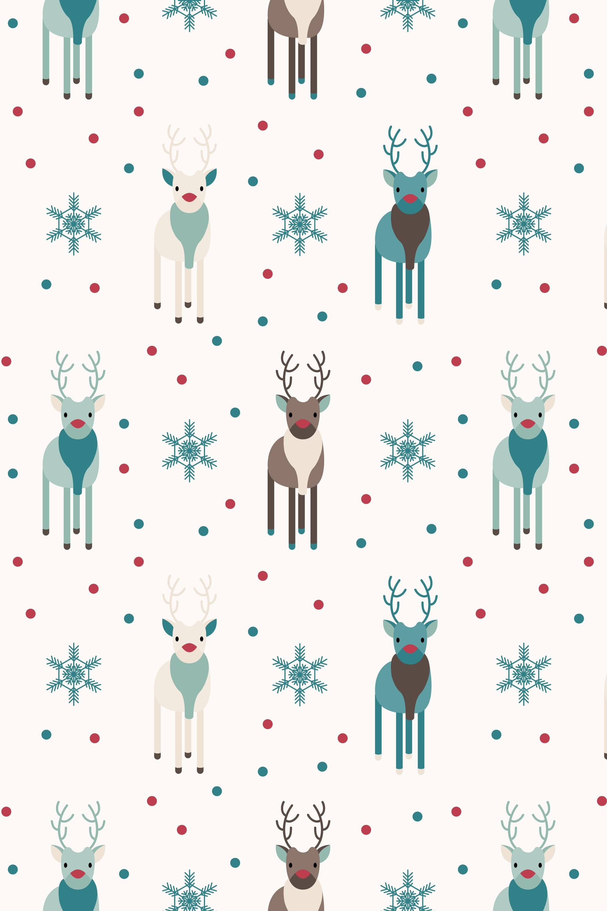 Christmas Deer Wallpaper HD