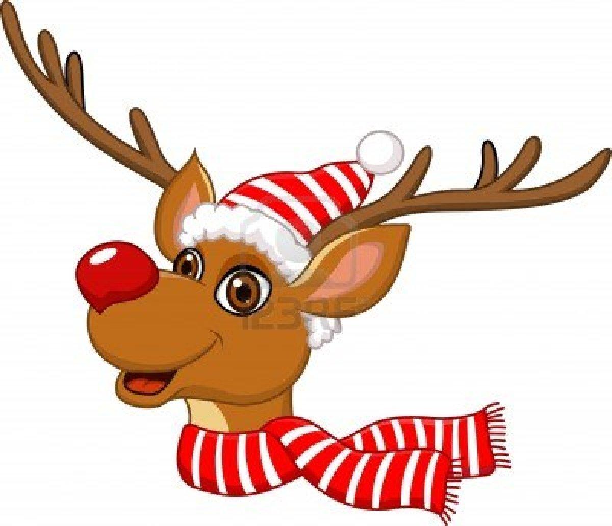 Free download Cute Christmas Reindeer Clipart Image