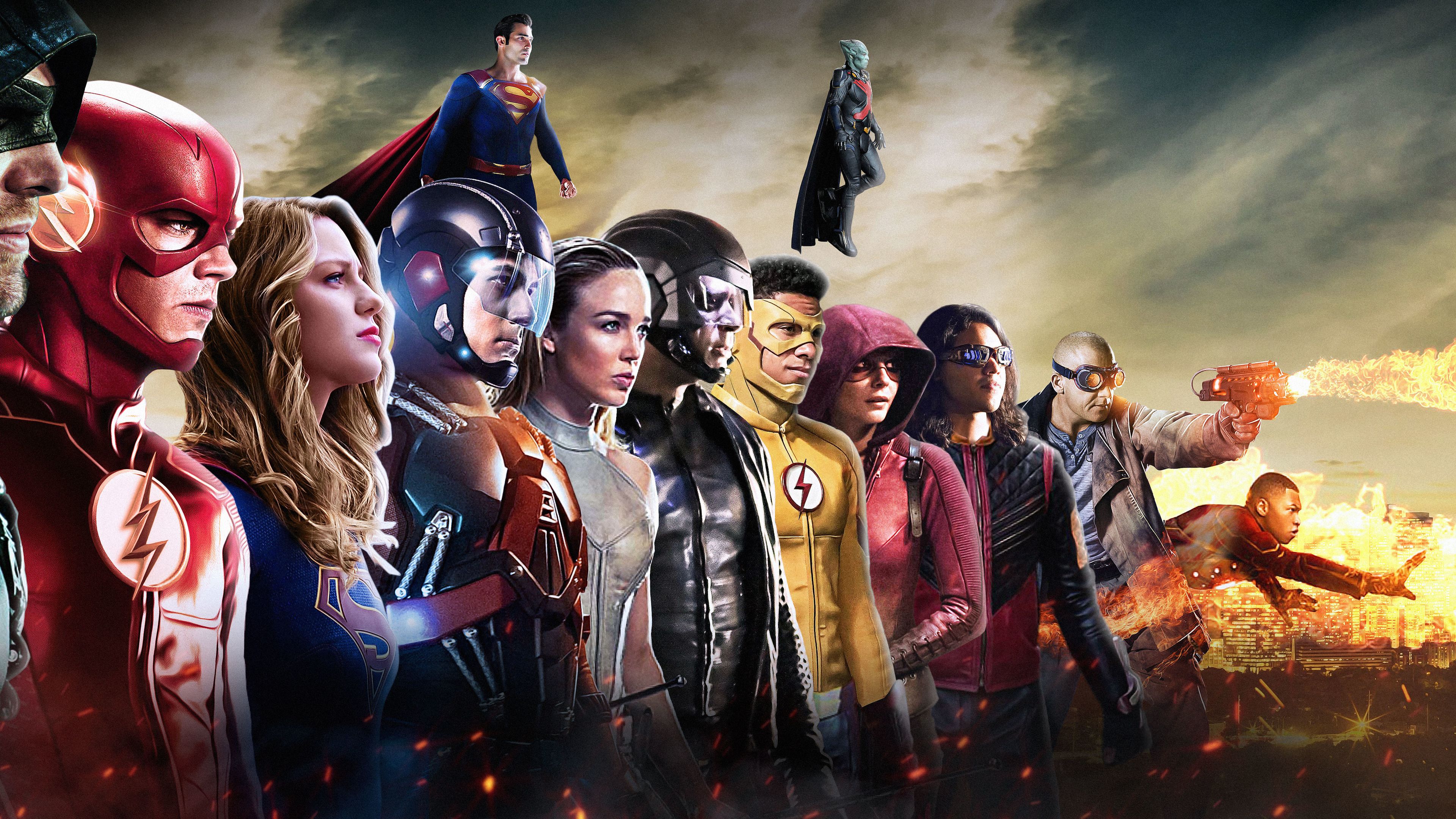 Dc Cw All Superheroes tv shows wallpapers, superman.