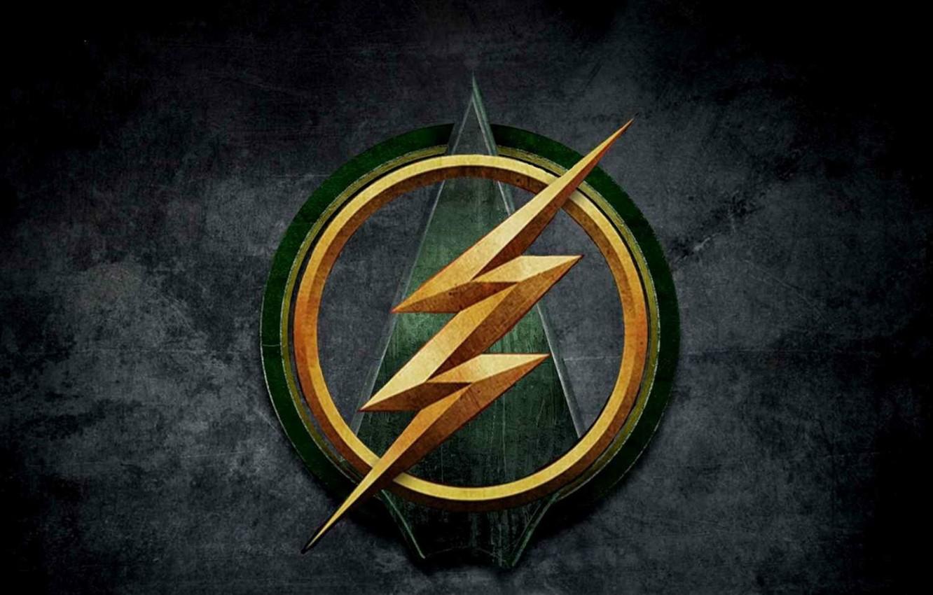 Wallpaper green, logo, crossover, Arrow, Flash, tv series