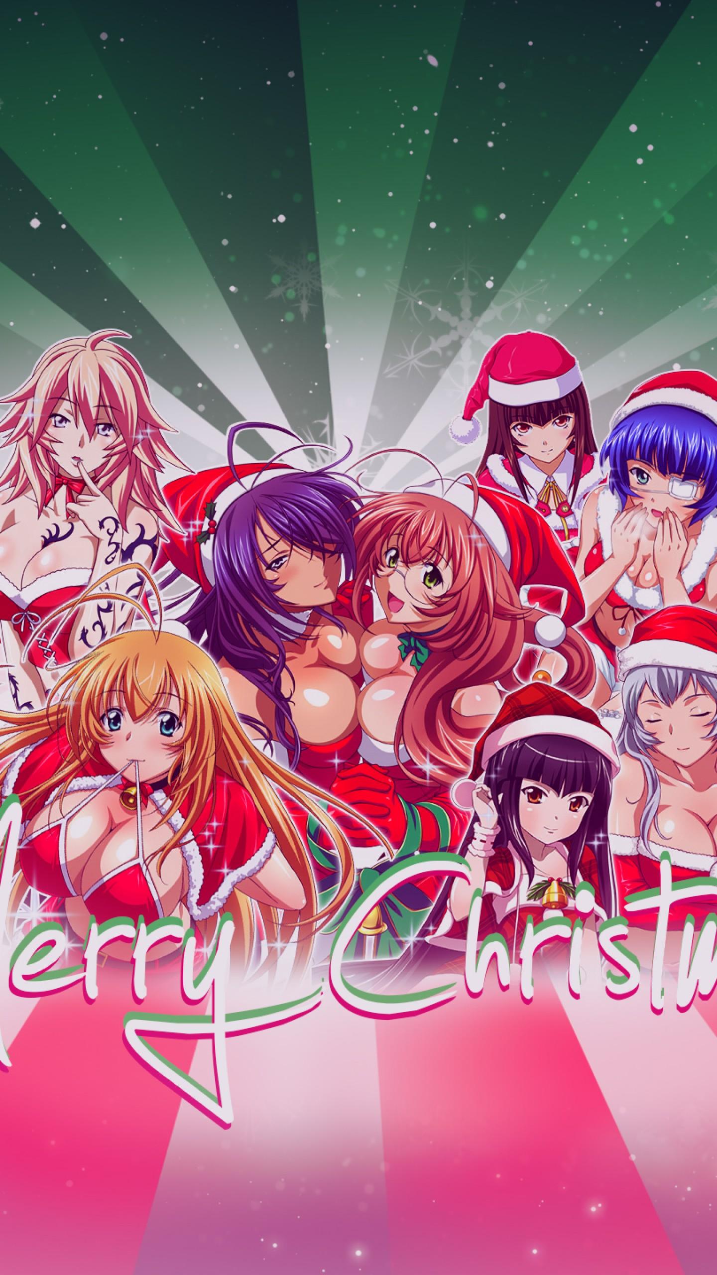 Wallpaper Anime girls, Merry Christmas, HD, Celebrations
