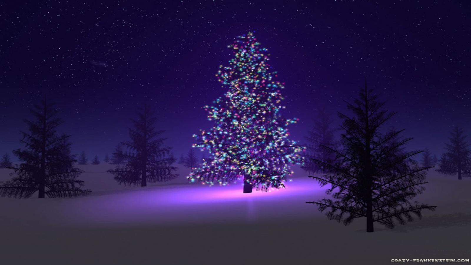 Night Christmas Tree Wallpapers - Wallpaper Cave