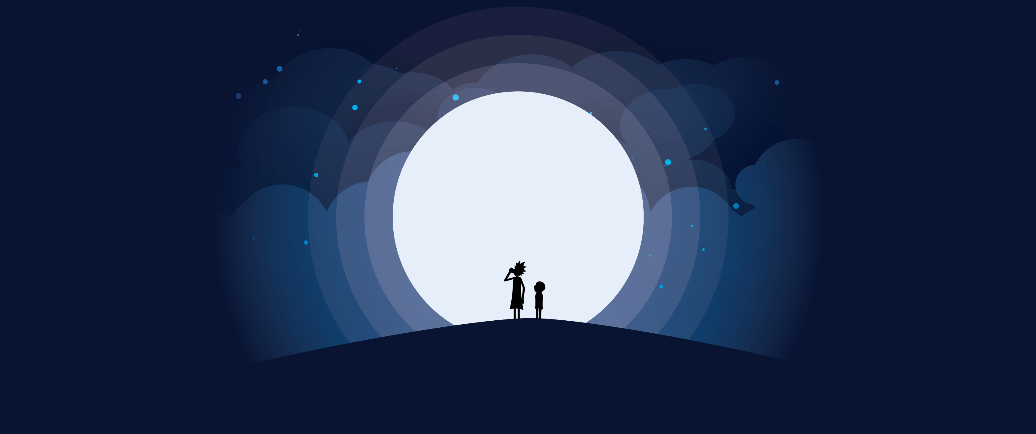 4k Resolution Rick And Morty Wallpaper Blue