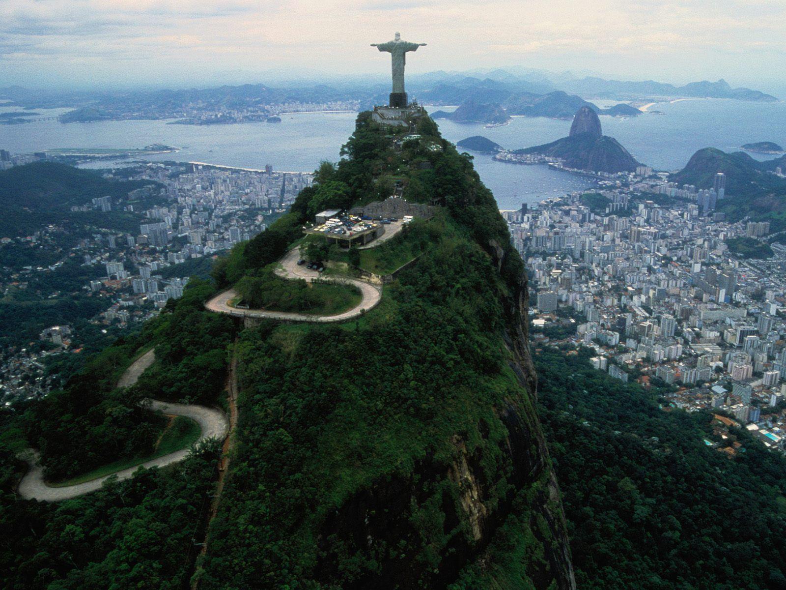 Rio de Janeiro, Brazil, City panorama. Places to