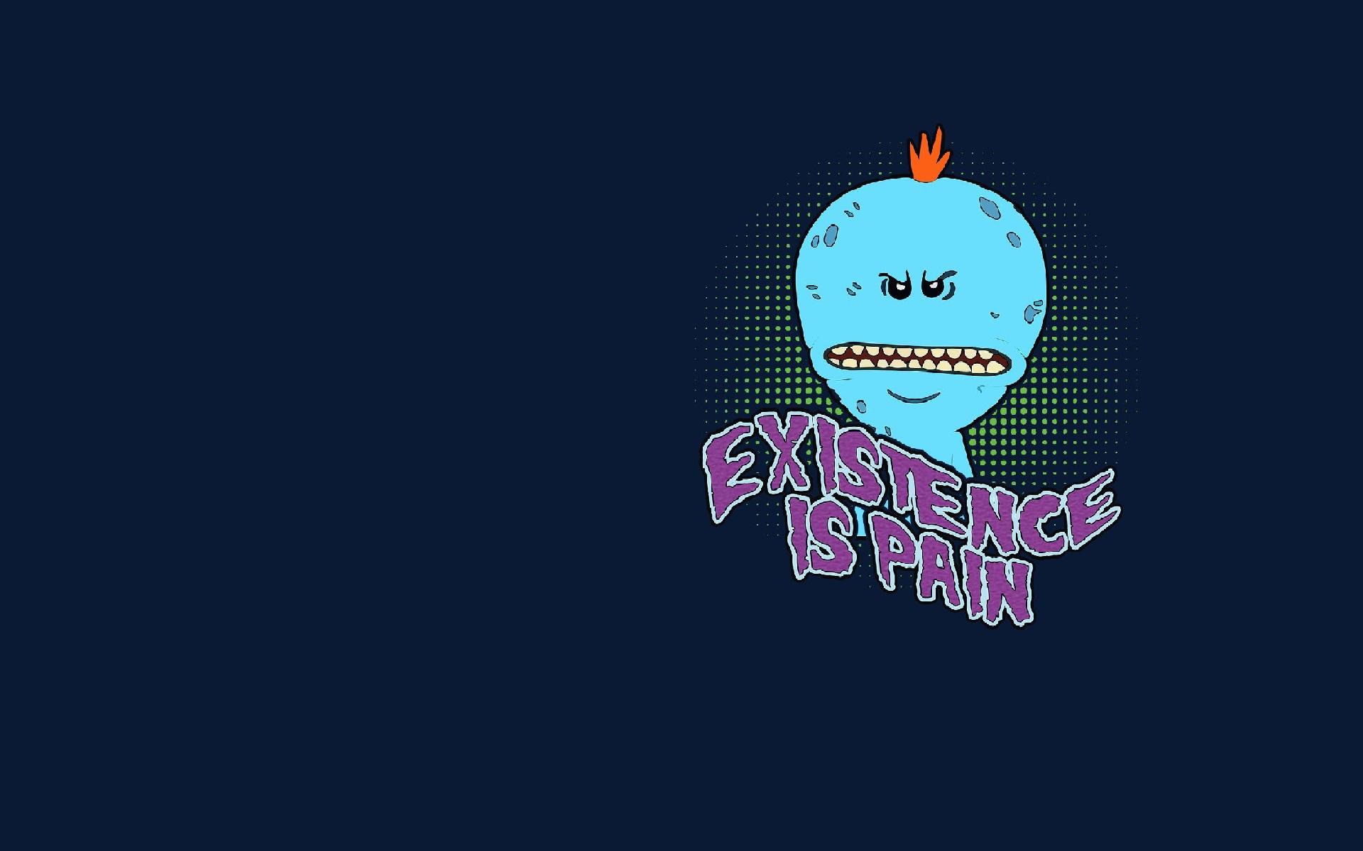 Rick and Morty. Mr. Meseeks (angry face). Existence is