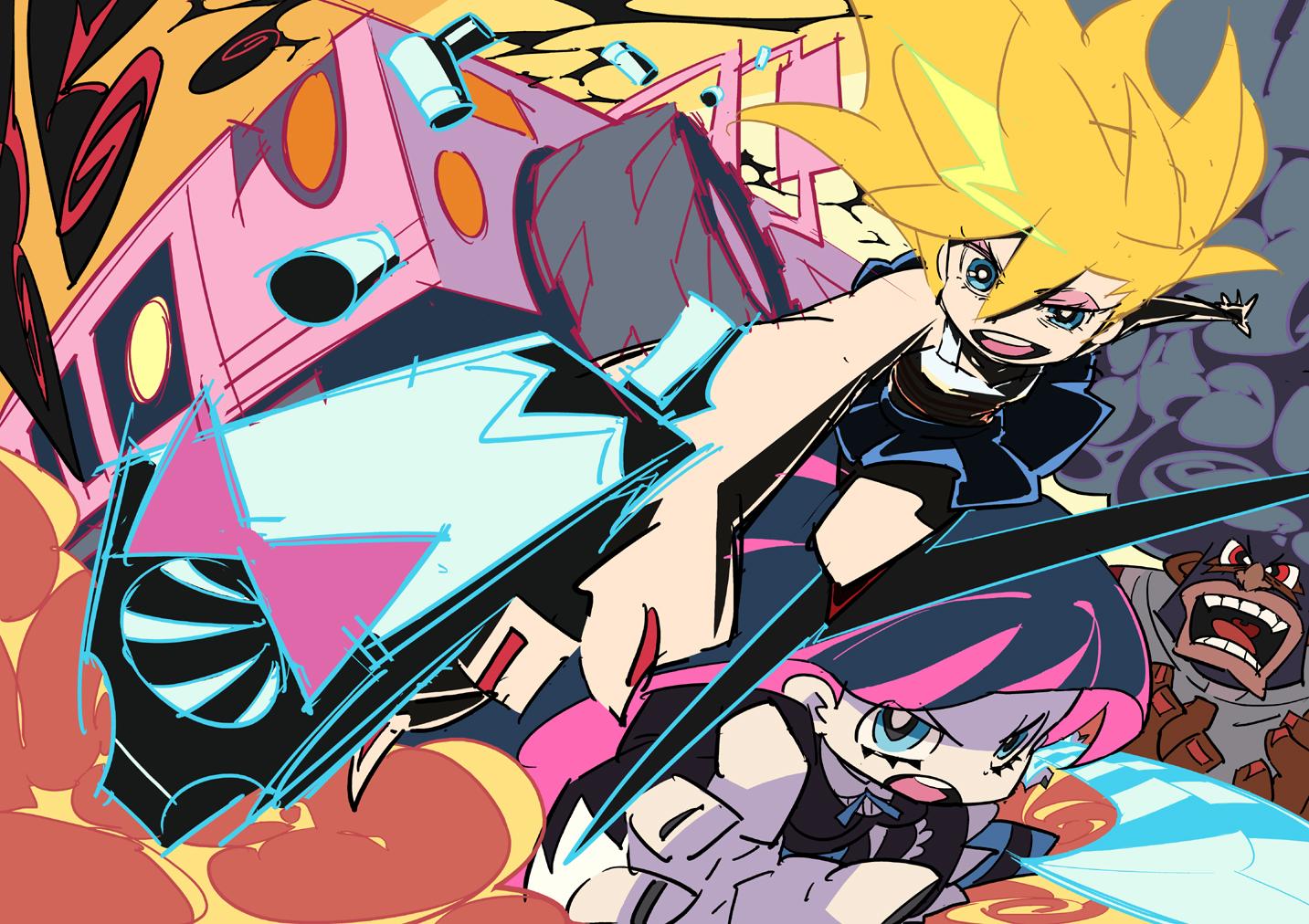 Anime Wallpaper: Panty & Stocking with Garterbelt (Wallpaper)