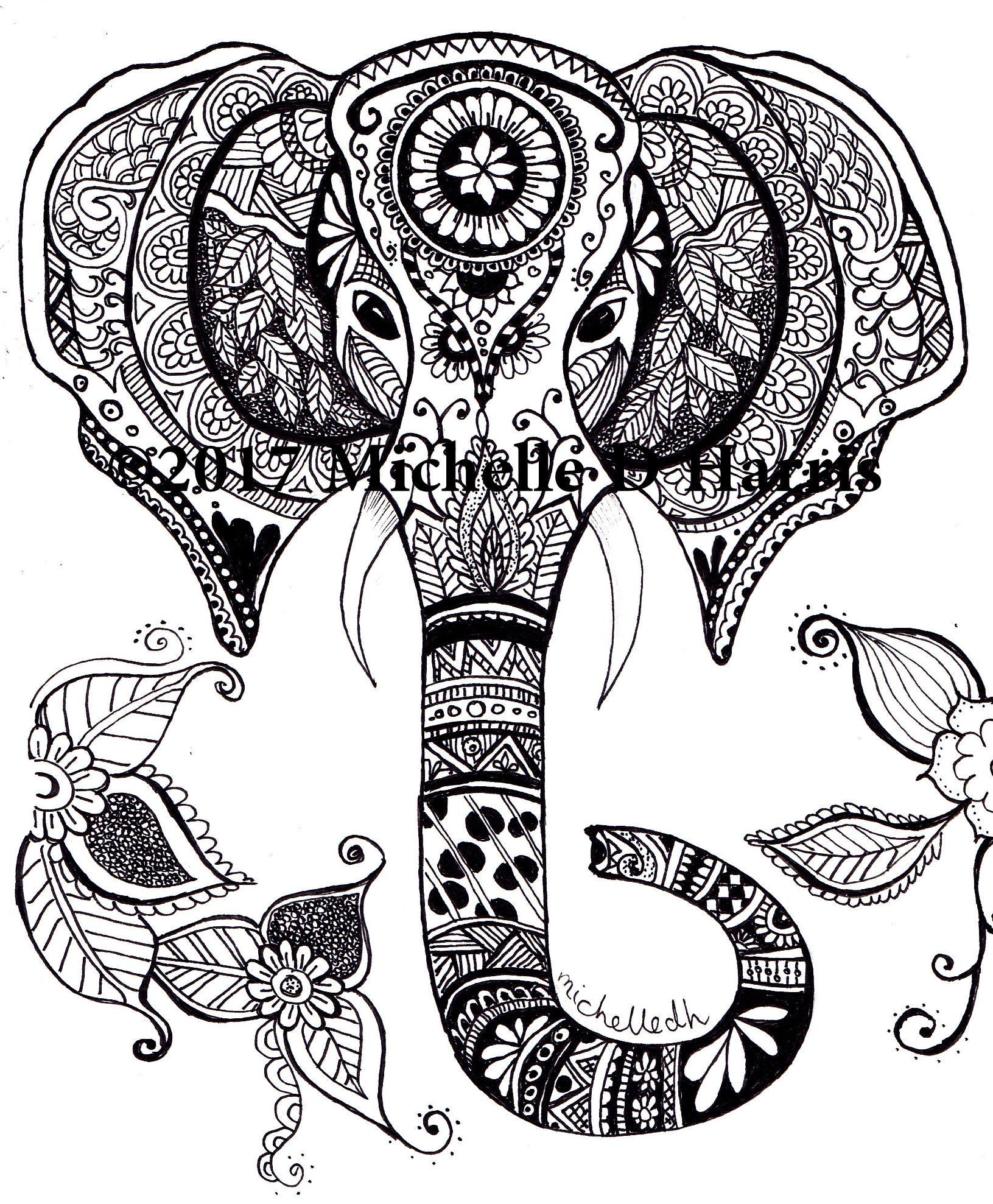 The best free Elephant drawing image. Download from 6452