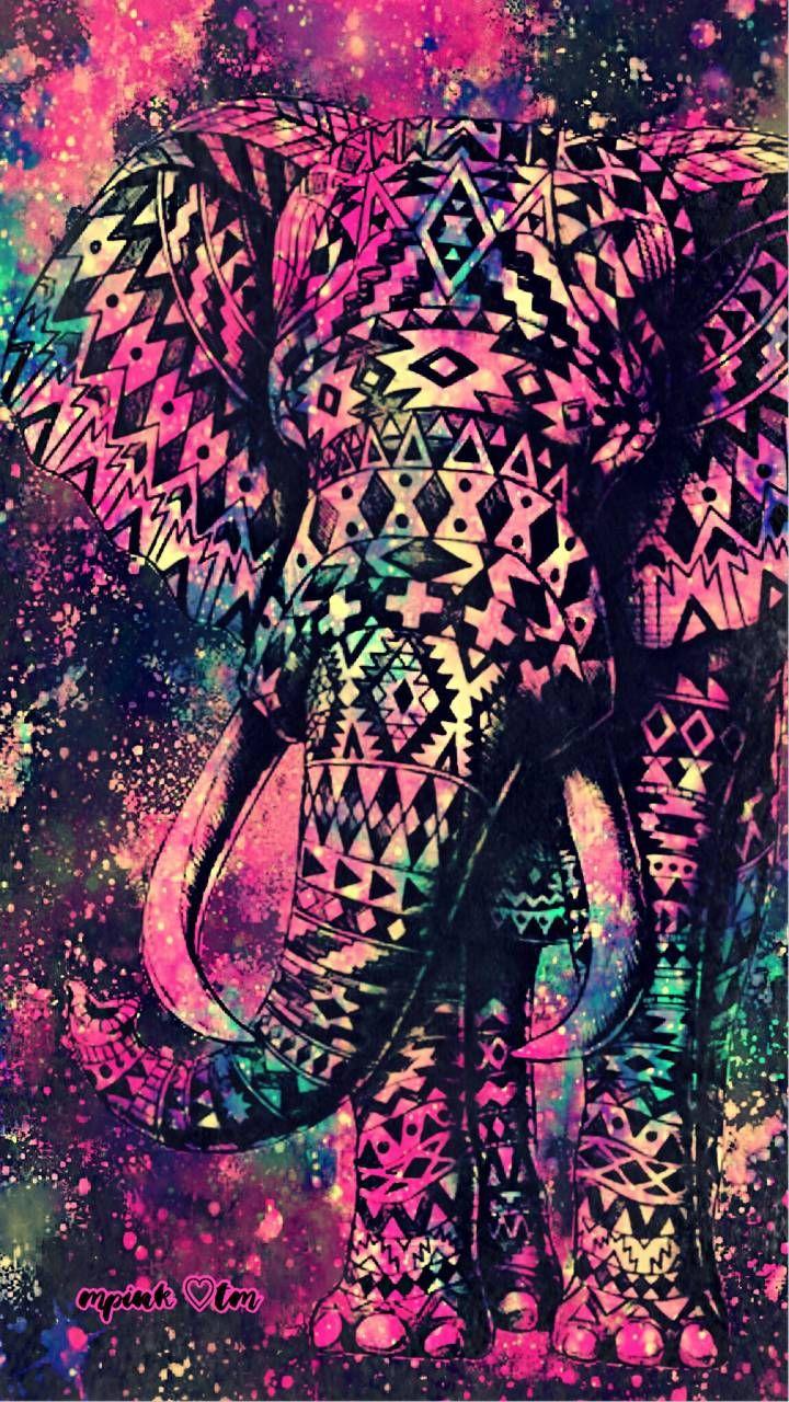 Tribal Elephant Galaxy Wallpaper #androidwallpaper