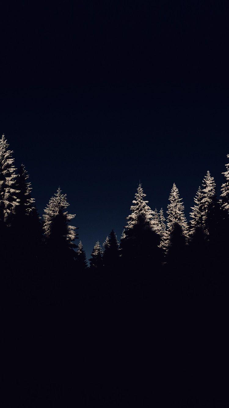 WOOD WINTER NIGHT MOUNTAIN DARK WALLPAPER HD IPHONE. Dark wallpaper, Cool background for iphone, iPhone wallpaper