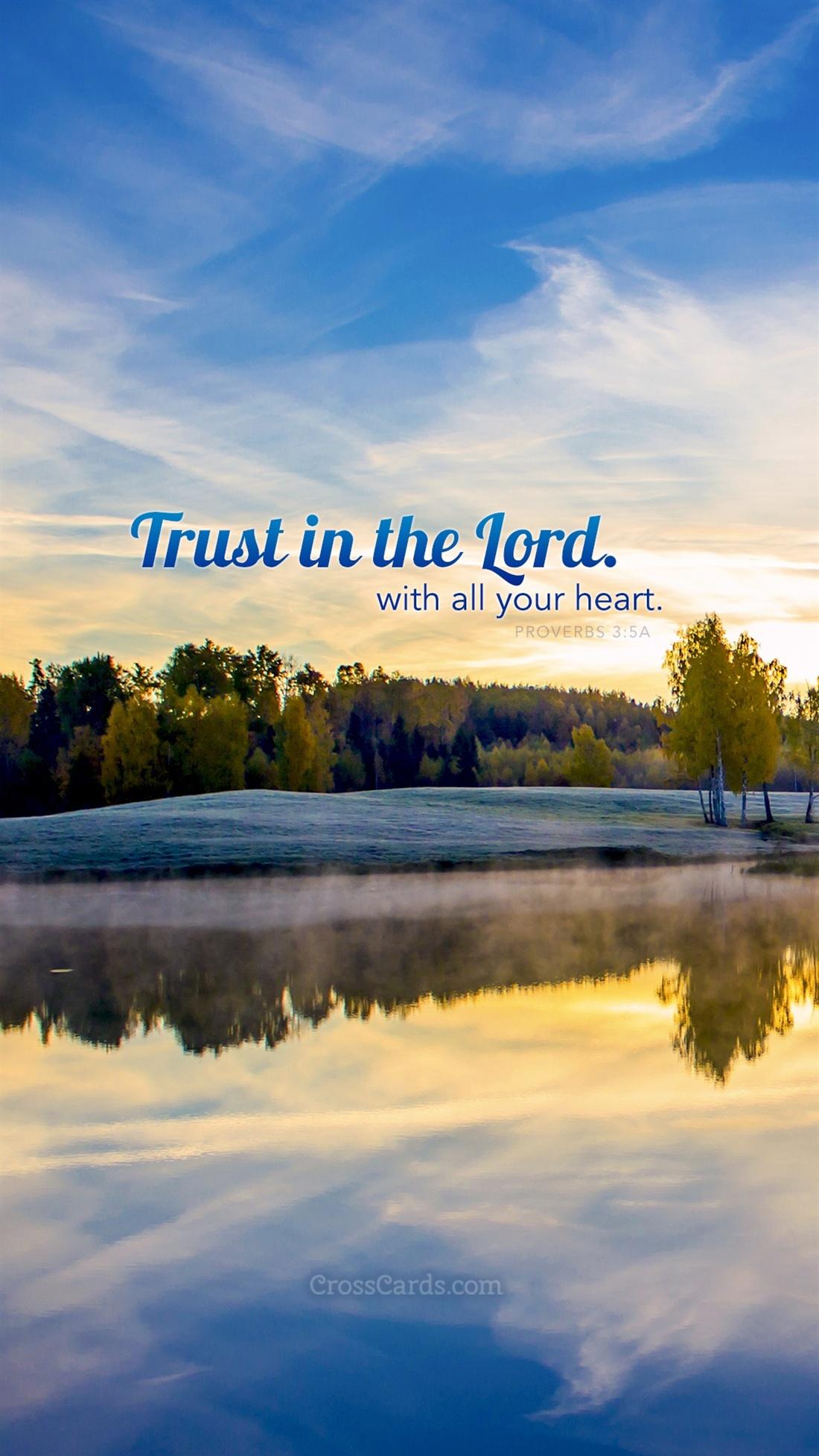 Trust in the Lord Wallpaper. Trust