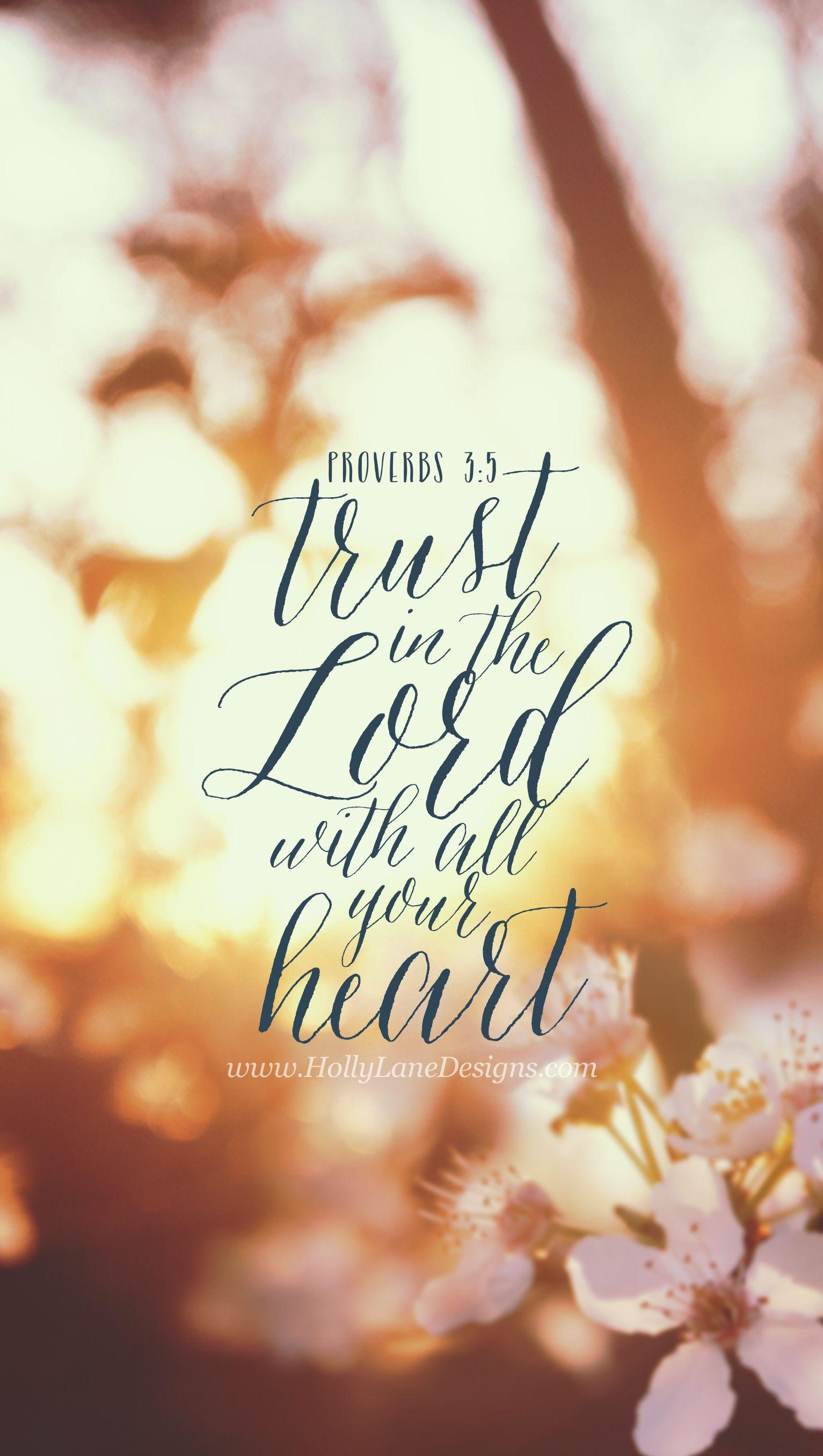 Proverbs 35 Bibleverse wallpaper  Trust in the Lord with all your heart   ActiveChristianity