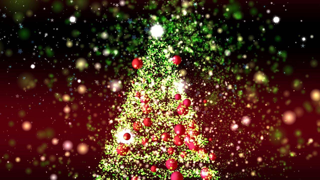 4K GREAT CHRISTMAS TREE ANIMATION ULTRA HD PARTICLES BACKGROUND AA VFX