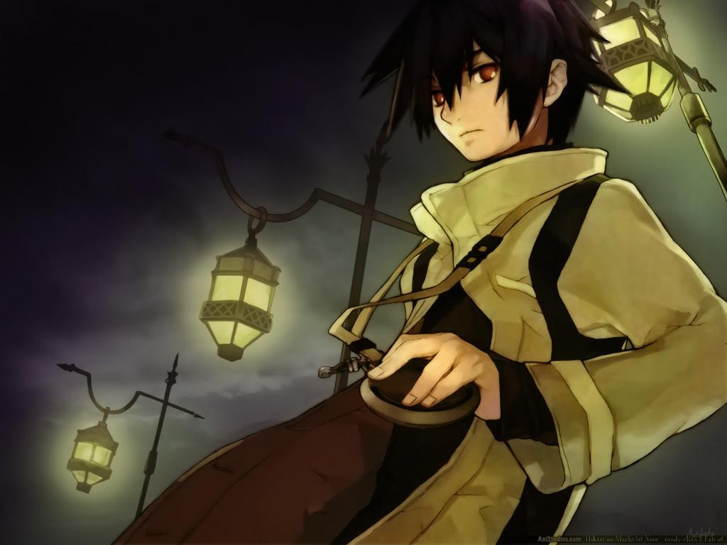 Download A Dark Anime Boy - A Dark Journey Begins Wallpaper