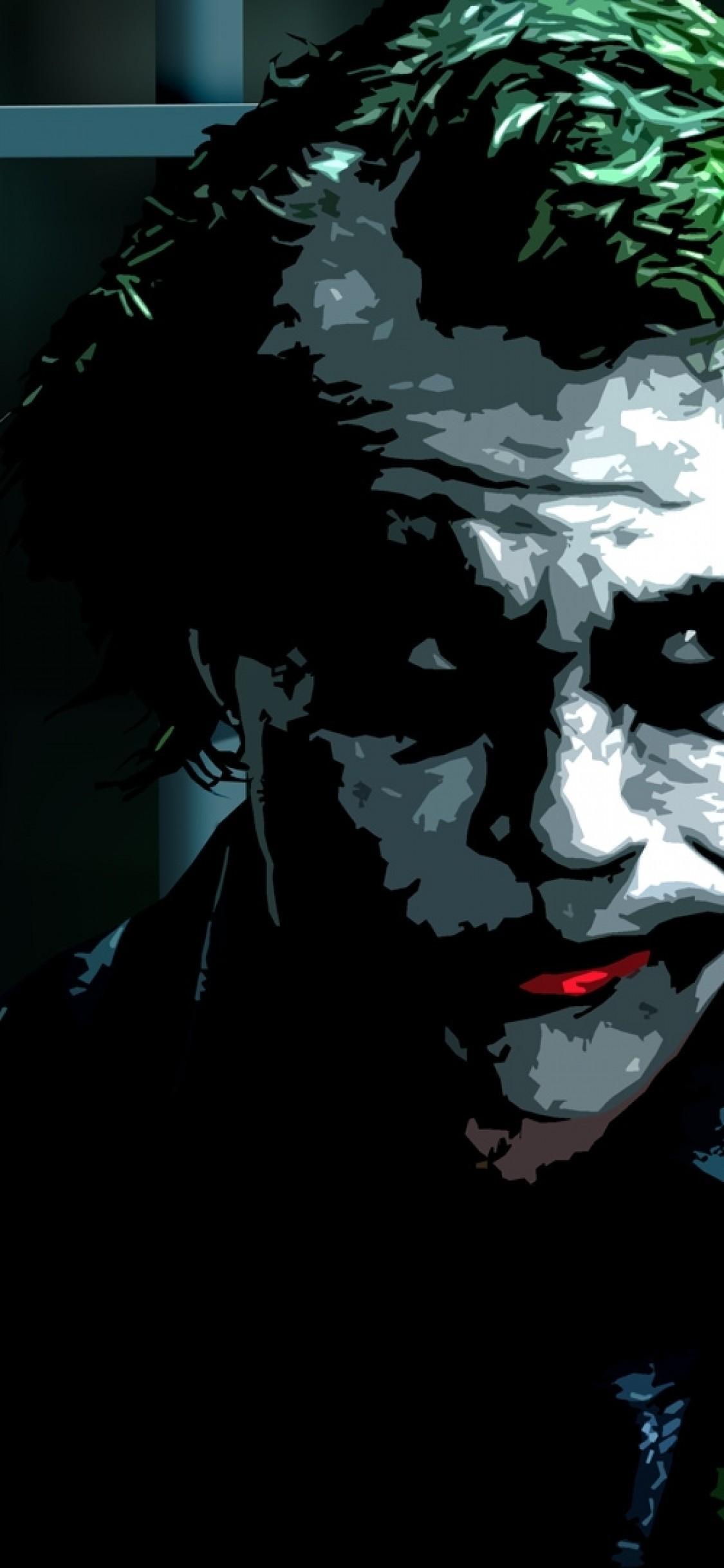 Download 1125x2436 The Dark Knight, Joker, Heath Ledger