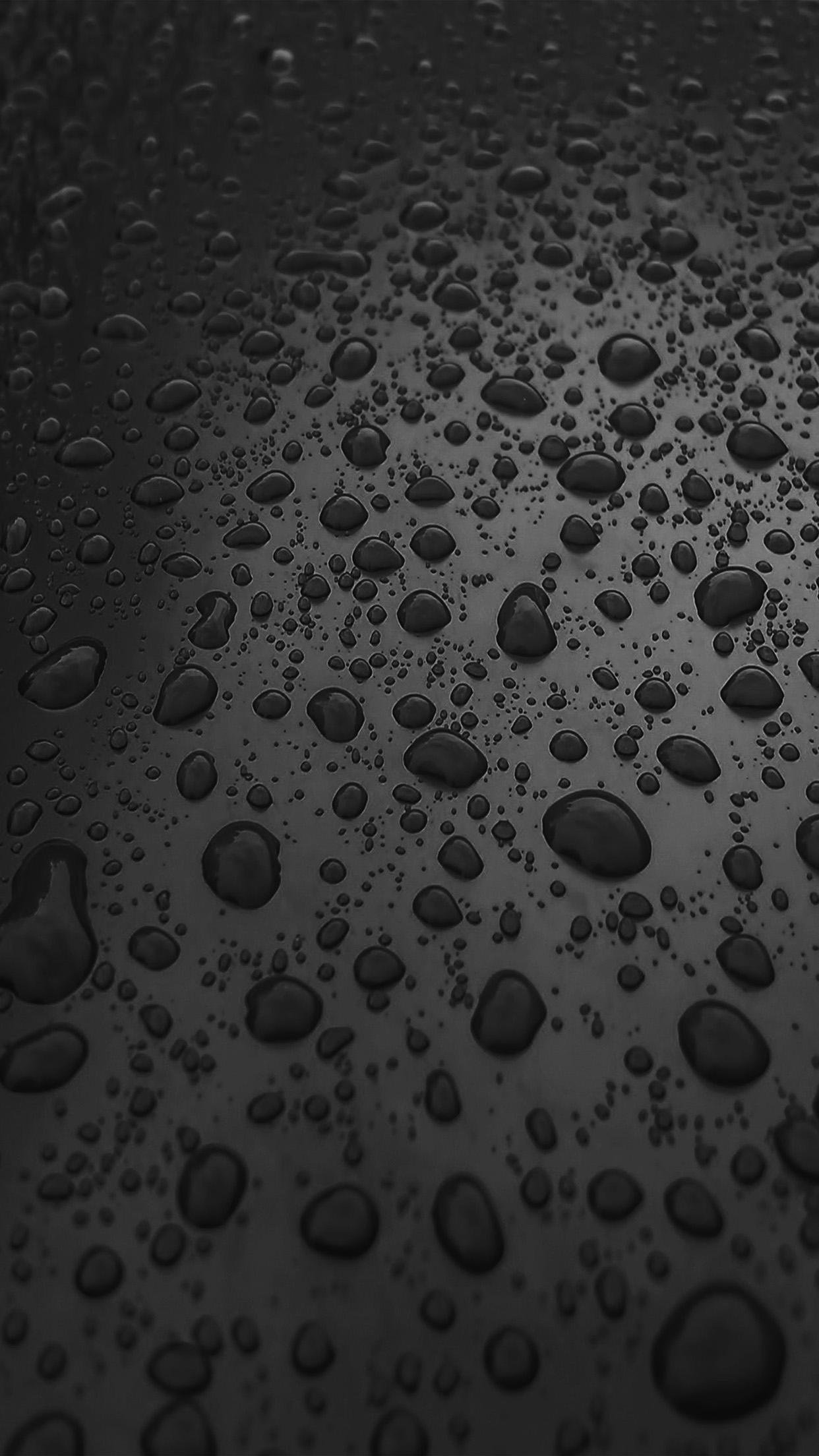 Vr98 Rain Drop Nature Dark Bw Sad Pattern Wallpaper Android