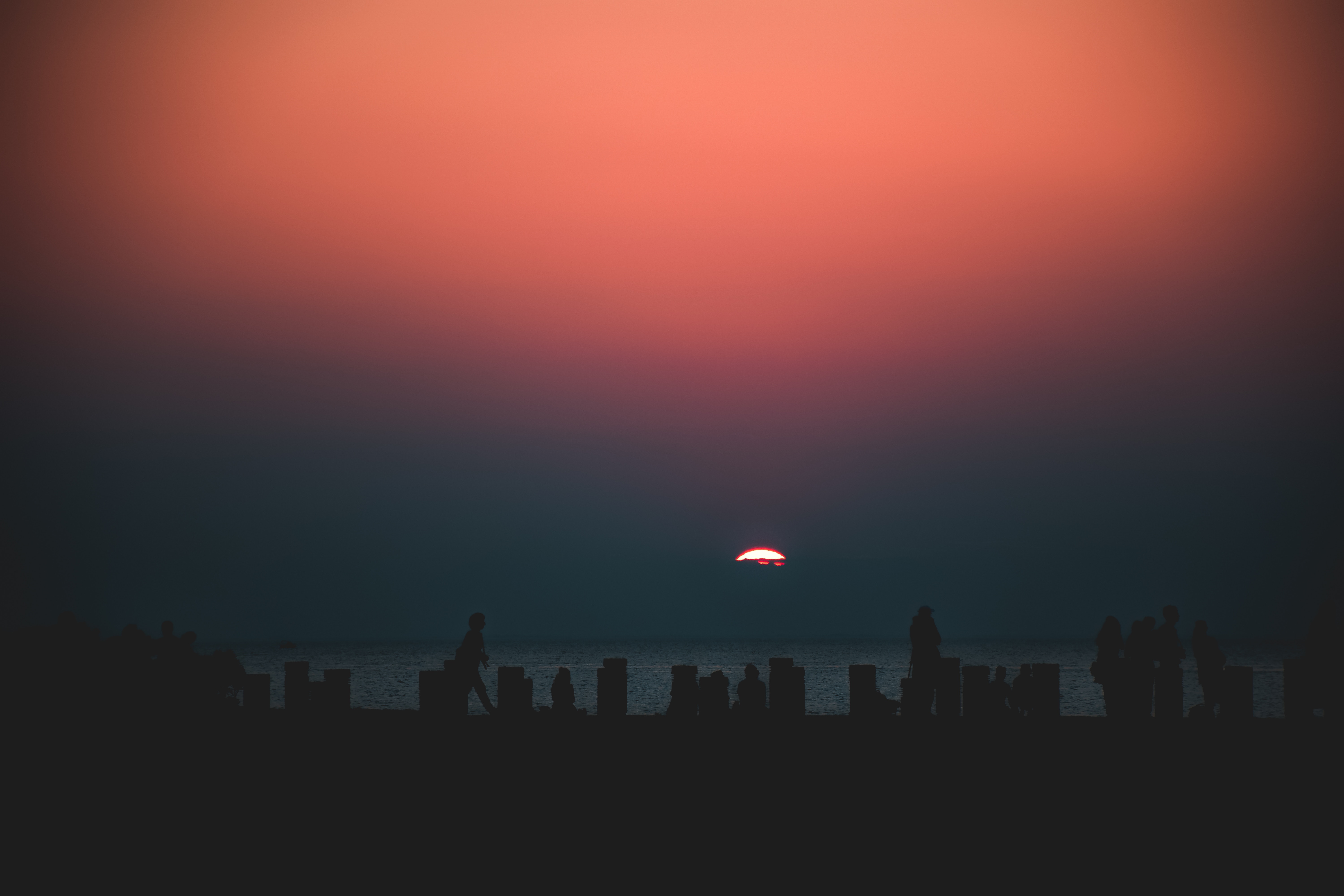 6000x4000 #night, #fall, #red, #dark, #halloween, #Public domain image, #nature, #silhouette, #mood, #sunset, #android wallpaper, #skyline, #city, #autumn, #sun, #orange, #horizon, #sky, #colourful, #cityscape, #pink. Mocah.org HD Desktop