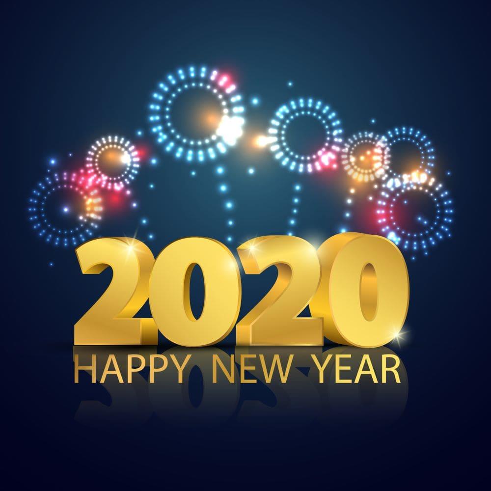 Happy New Year 2020 HD Wallpaper
