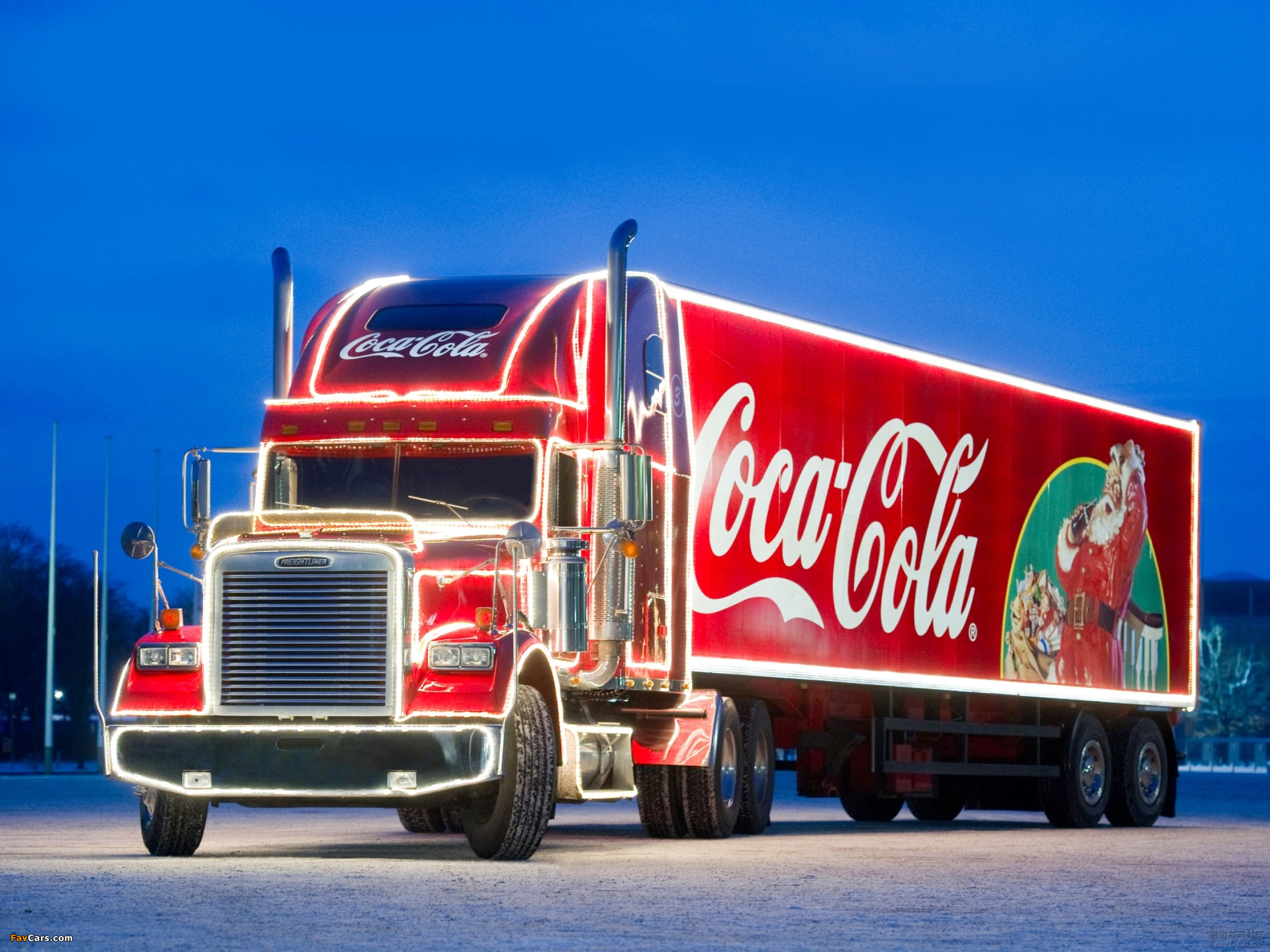 Freightliner Classic Coca Cola Christmas Truck 2009