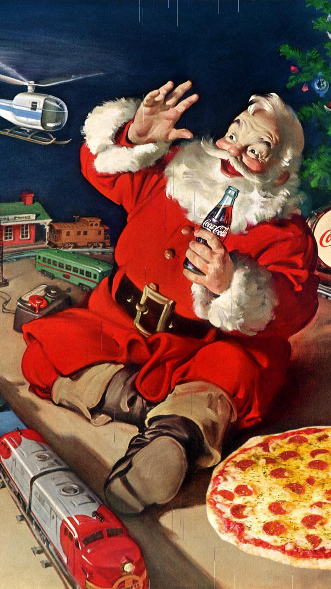 Santa Claus Coca Cola Christmas Android Wallpaper free download