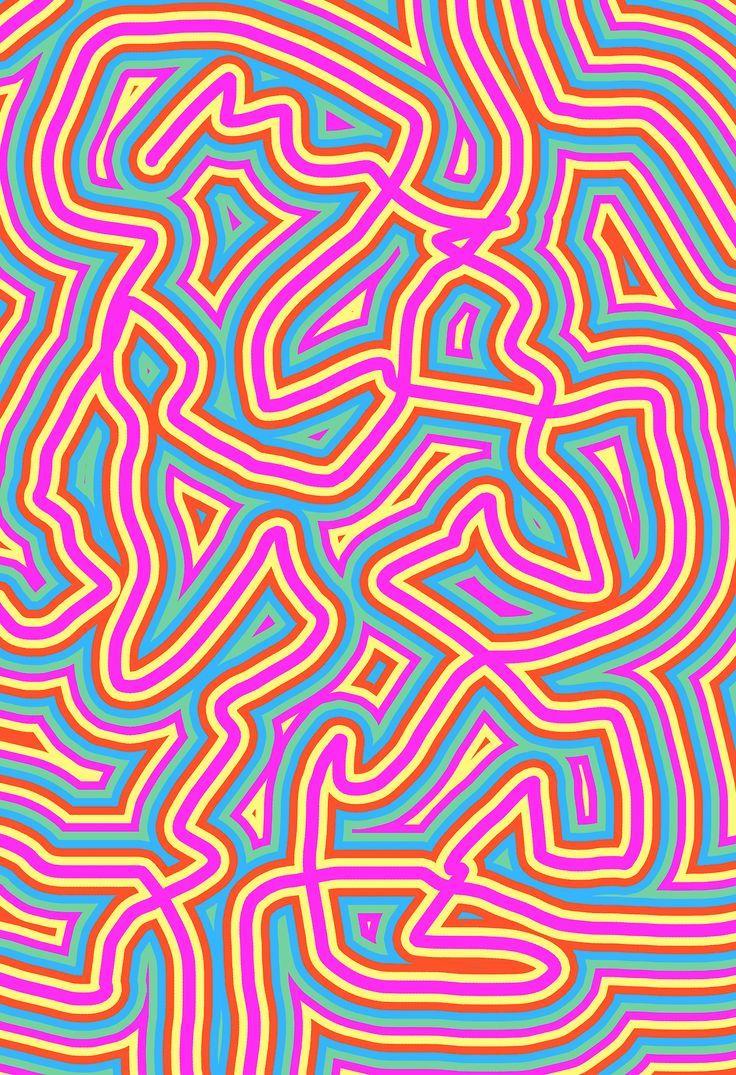 Tyler Spangler. Trippy patterns, Artsy background