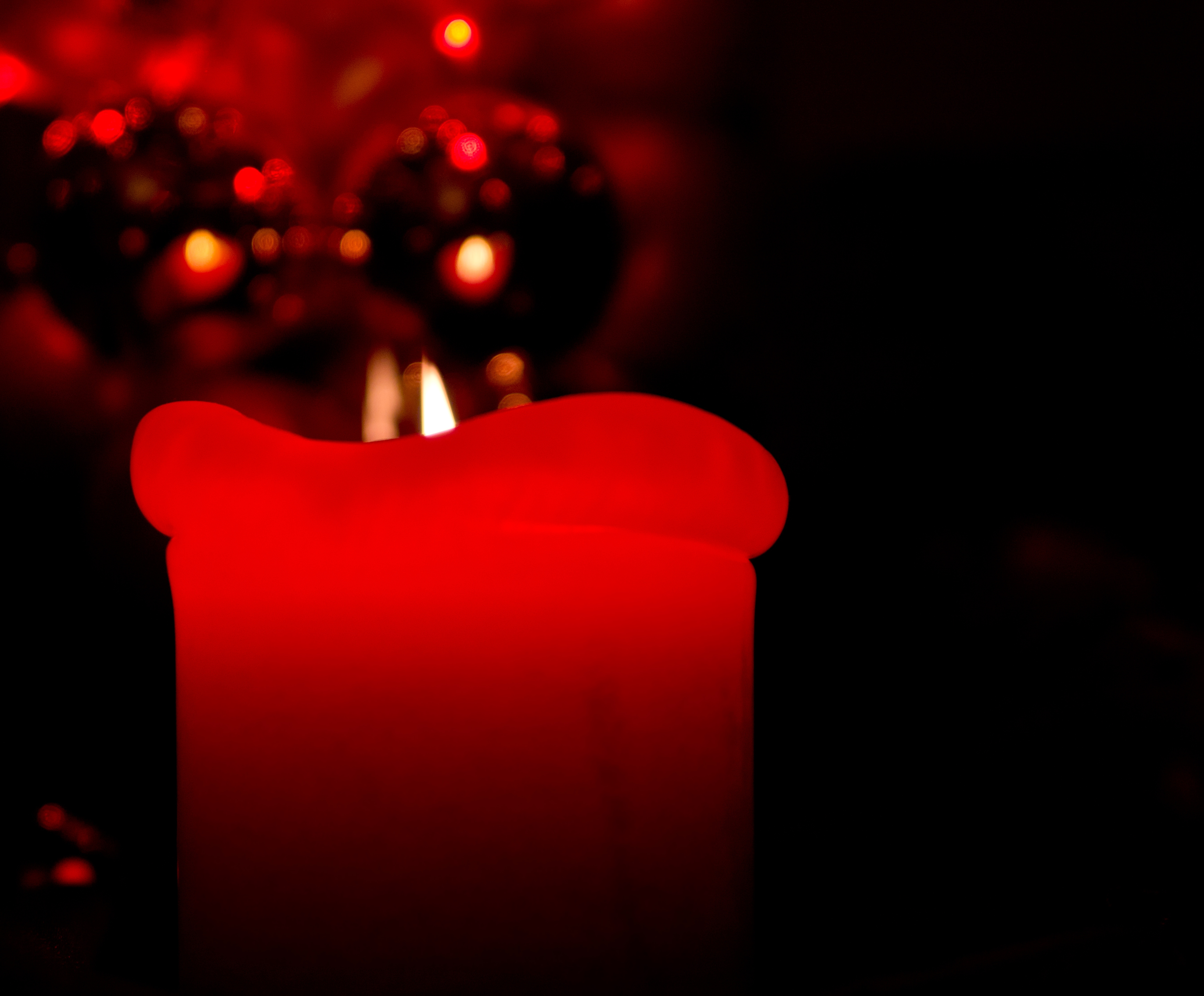 Rose And Christmas Red Candles Wallpapers - Wallpaper Cave