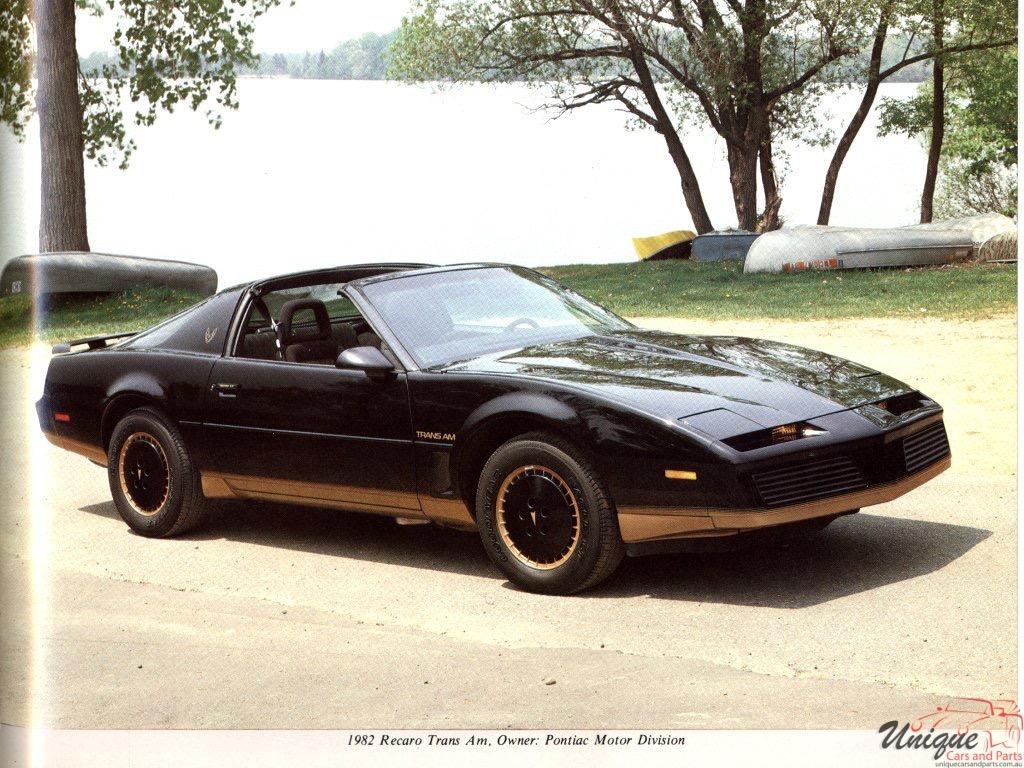 Pontiac Firebird Trans Am Recaro Brochure