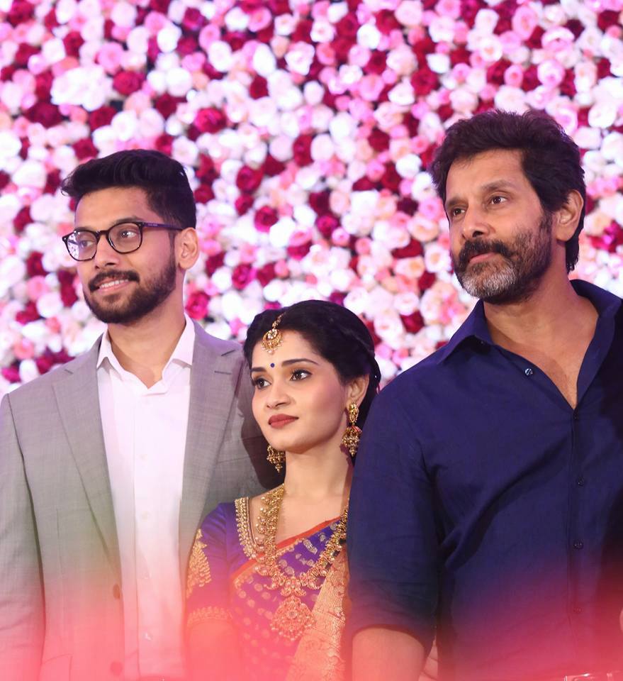 Chiyan Vikram Singing At Daughter Akshita's Marriage