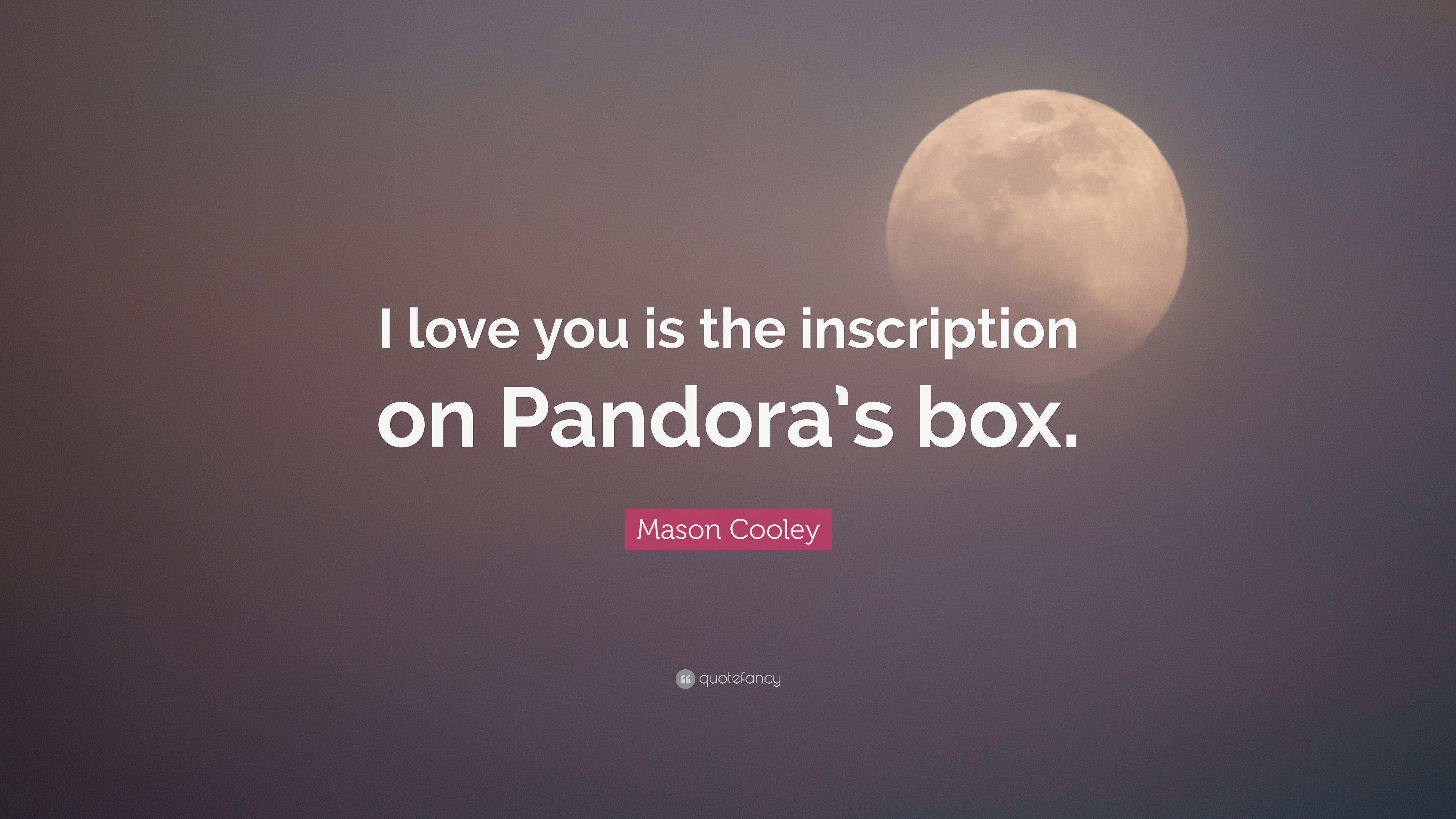 Mason Cooley Quote: “I love you is the inscription