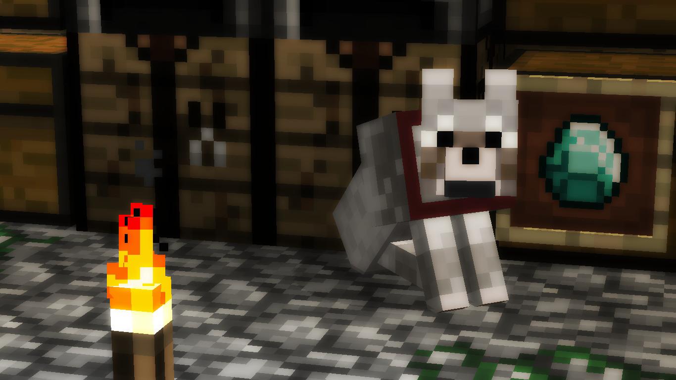 Minecraft, Wolf Wallpaper HD / Desktop and Mobile Background