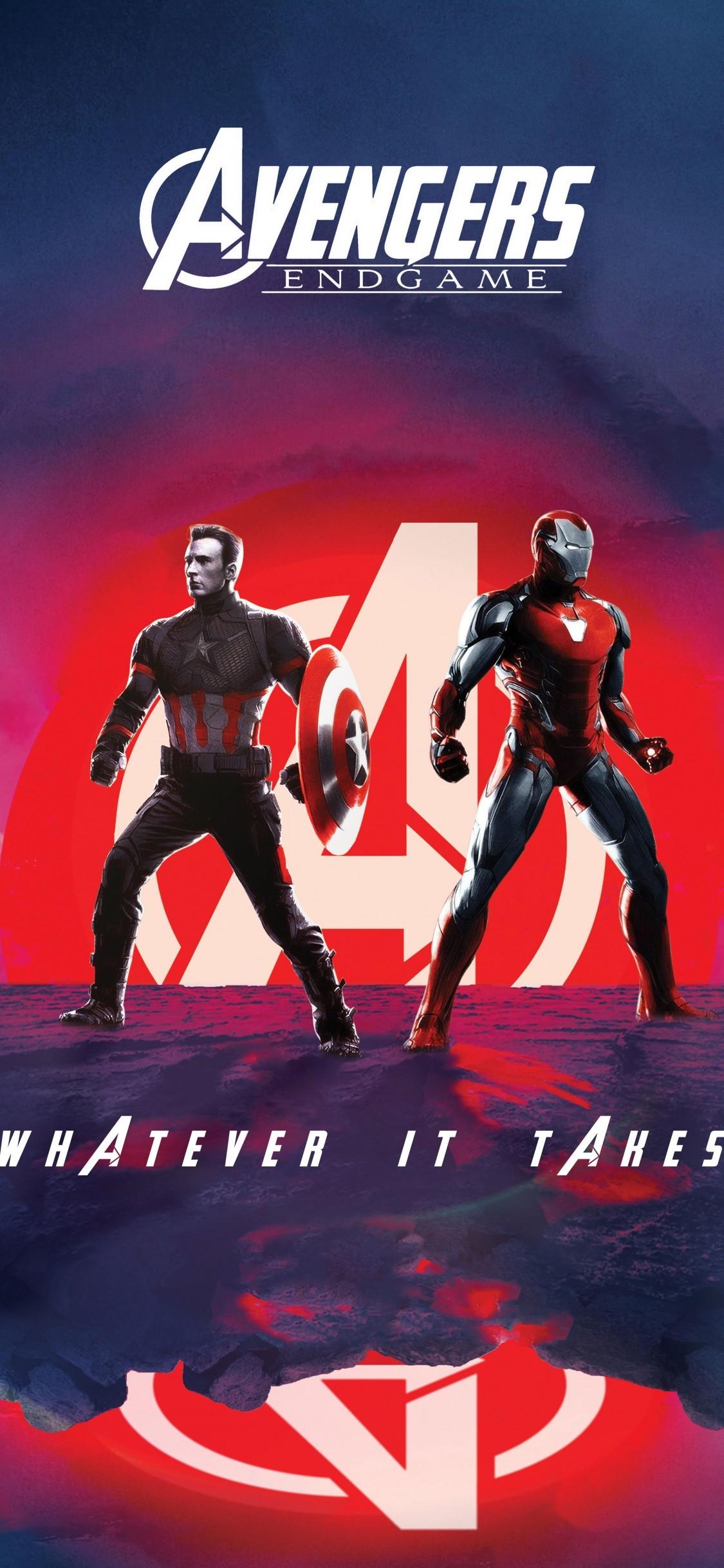 Download 1125x2436 Iron Man, Avengers: Endgame, Captain