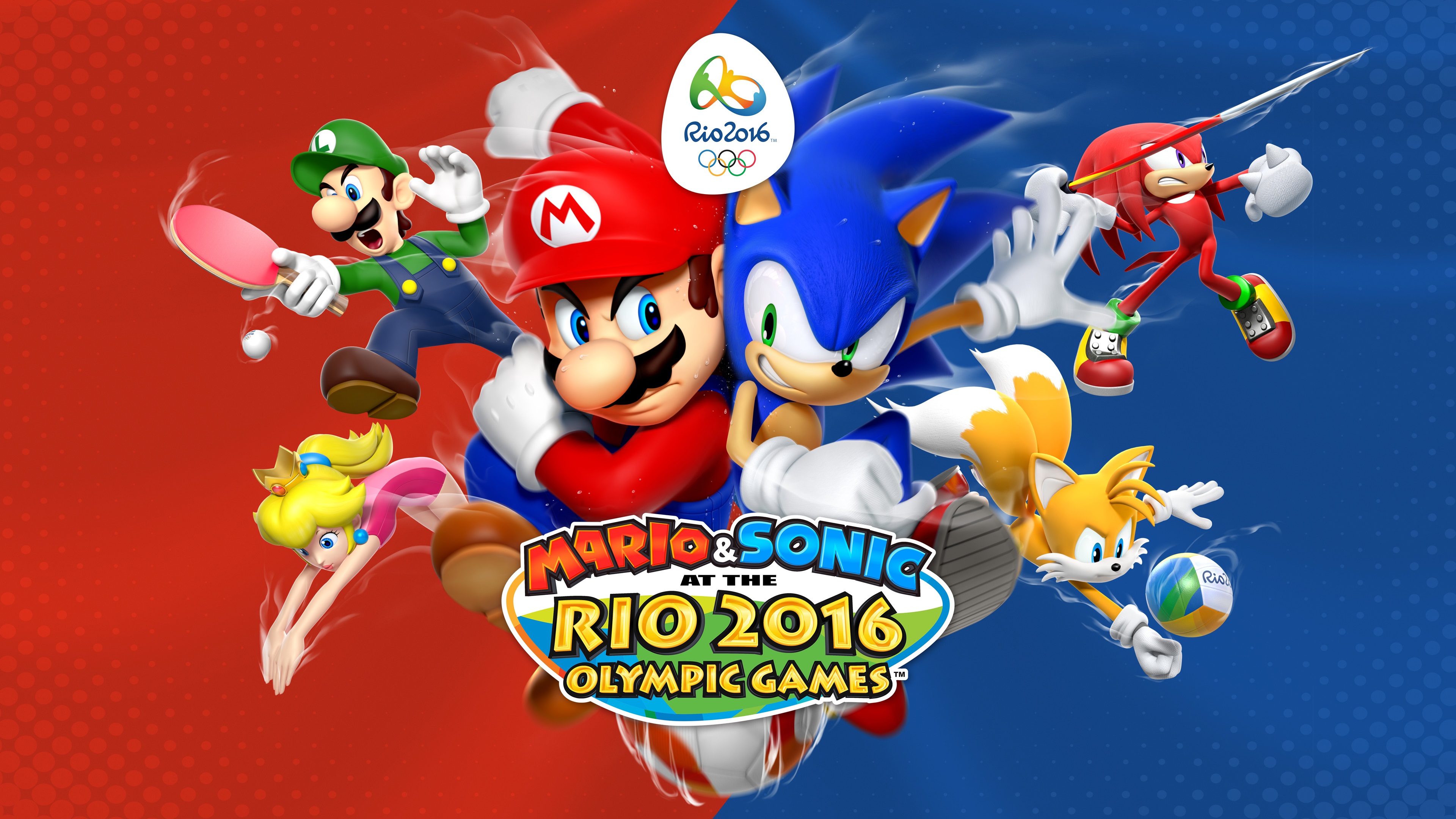 Wallpaper Mario and Sonic at the Rio 2016 Olympic Games