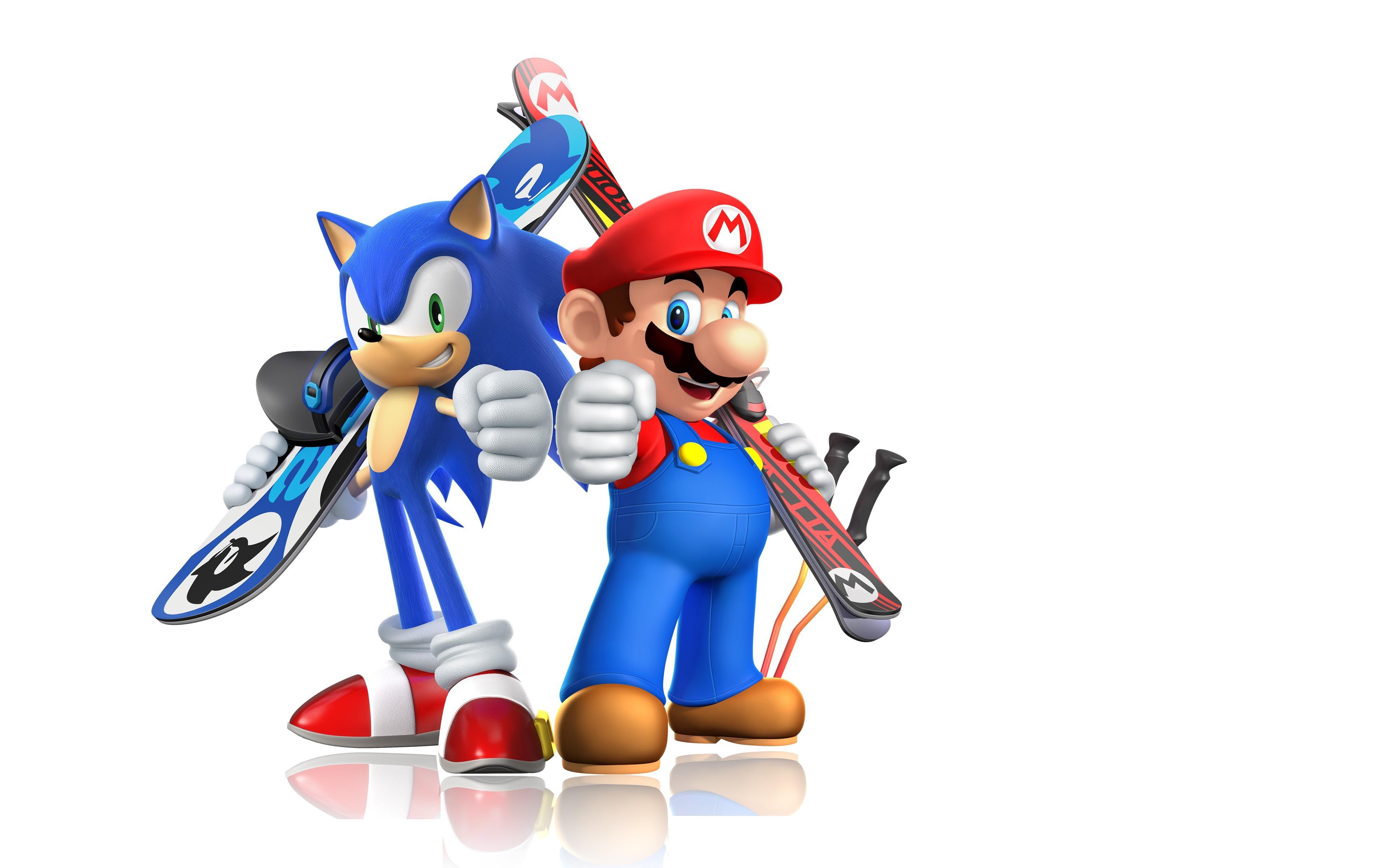 Mario Bros., Sonic The Hedgehog, Video Games, Skis, Snowboards